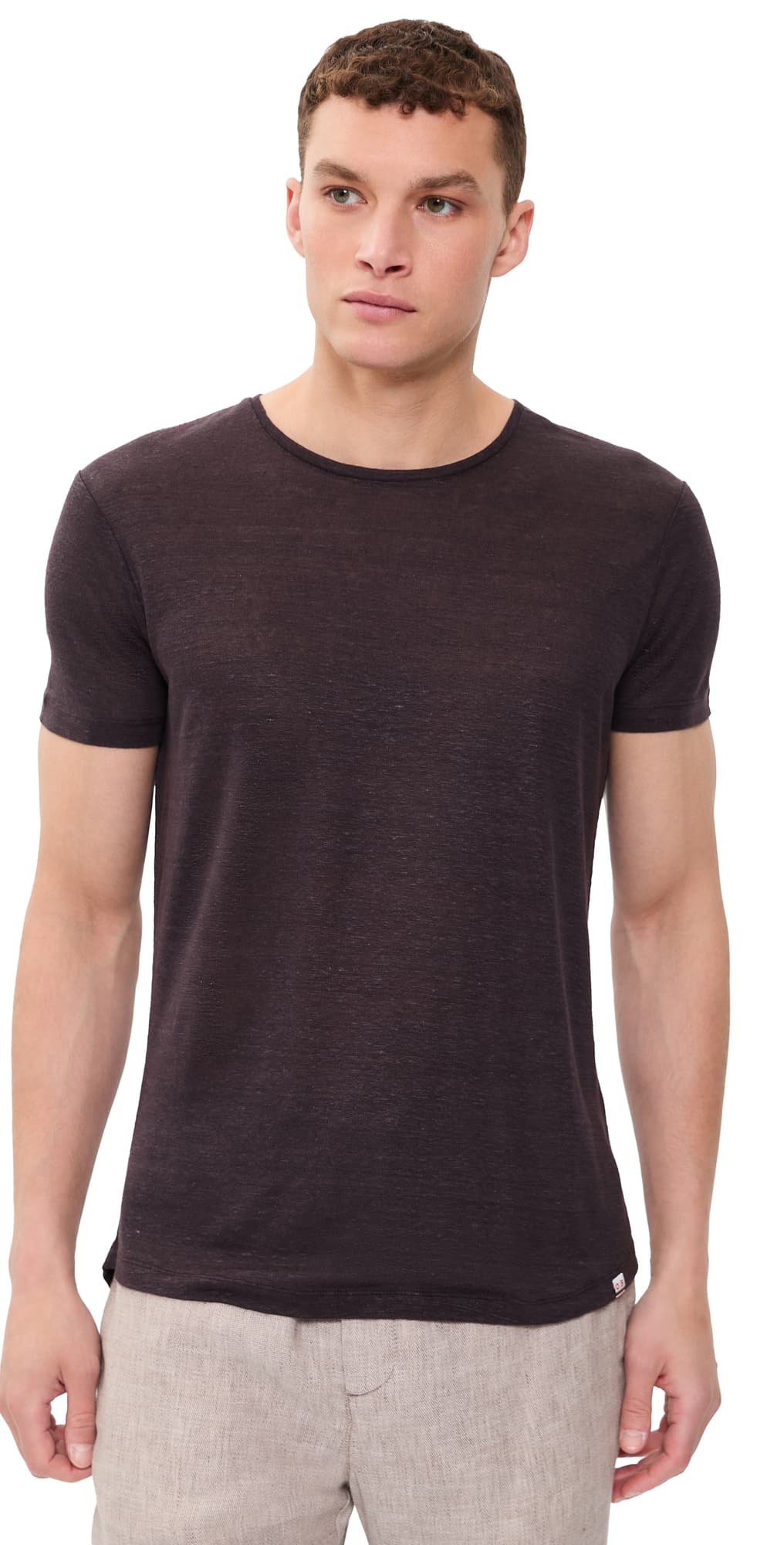 Orlebar Brown Linen Tee Espresso