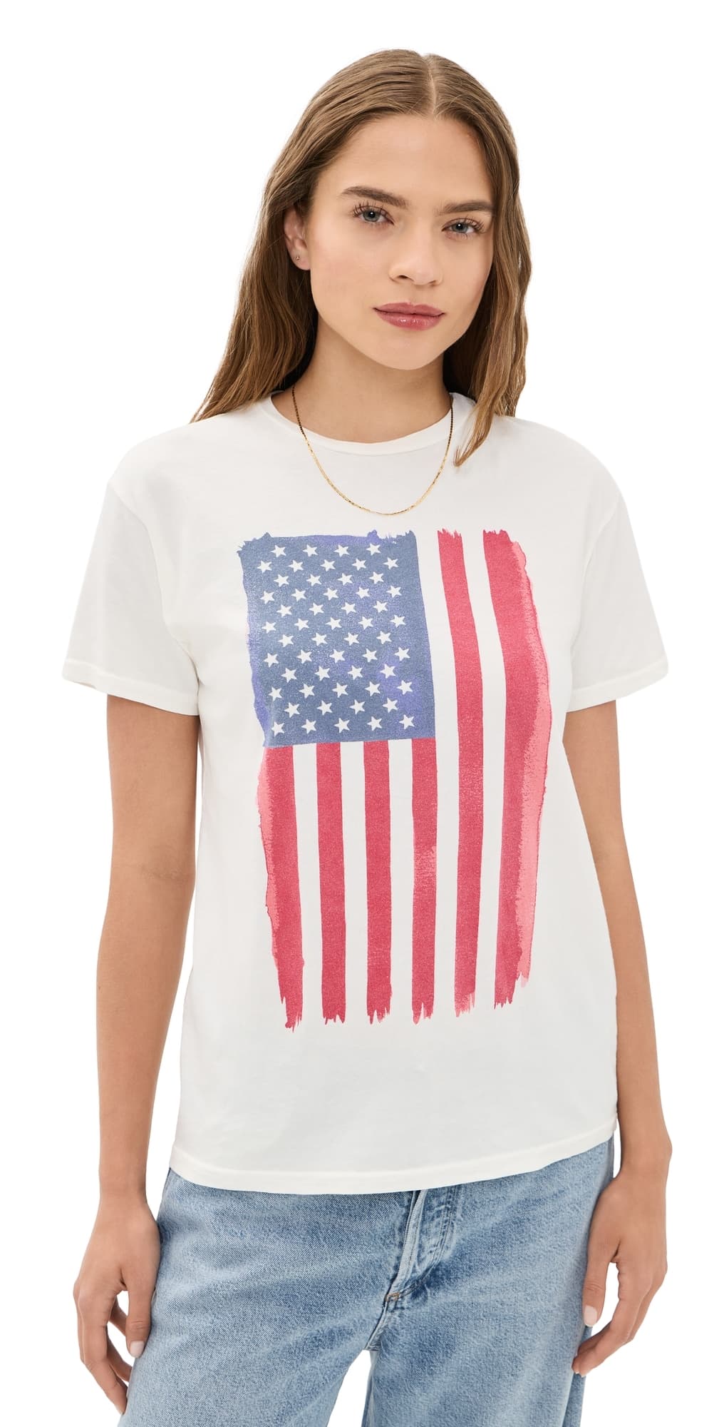 Original Retro Brand USA Vertical Flag Relaxed Tee Awh