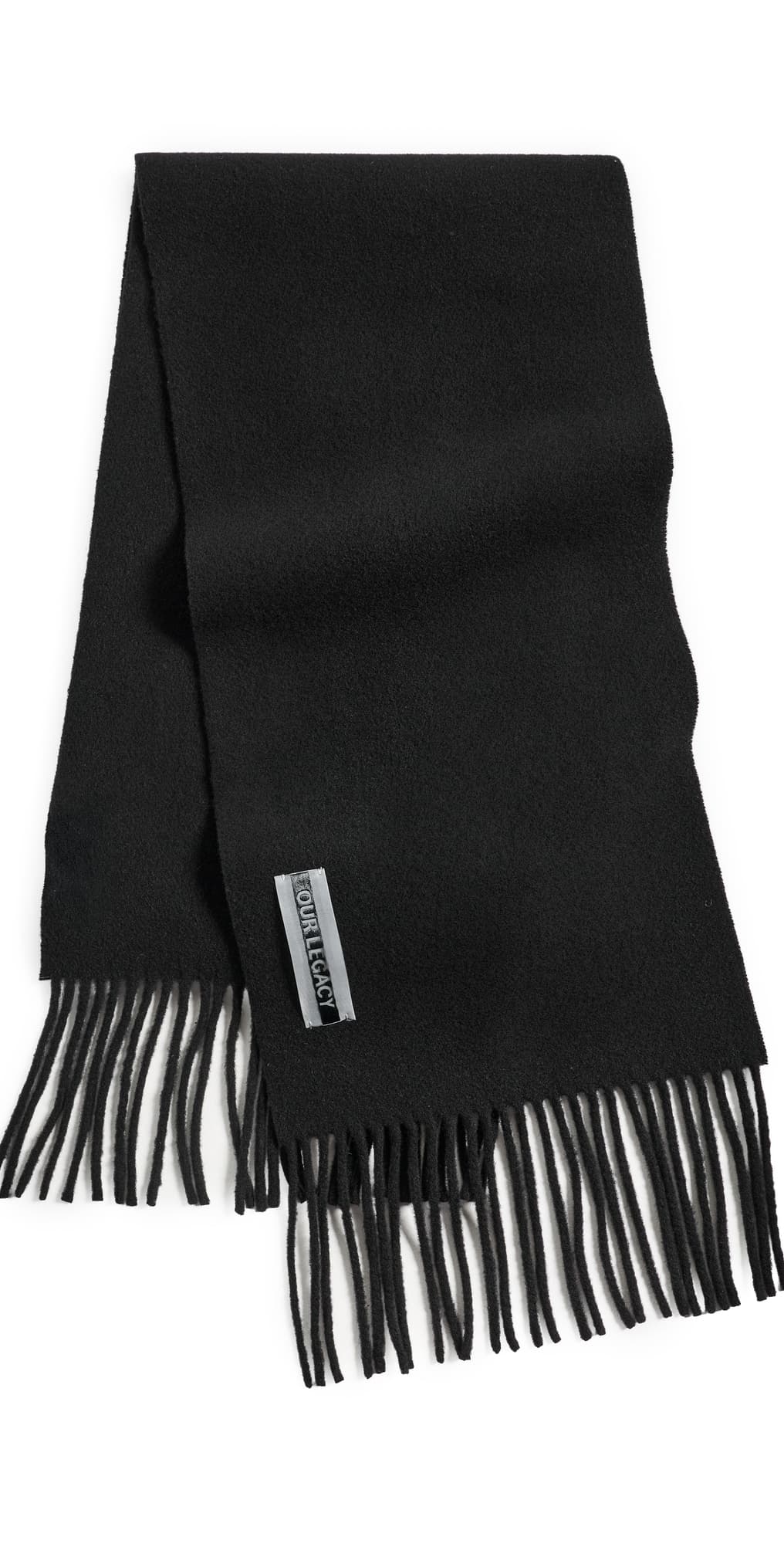 Our Legacy Estate Scarf Black Double Wool