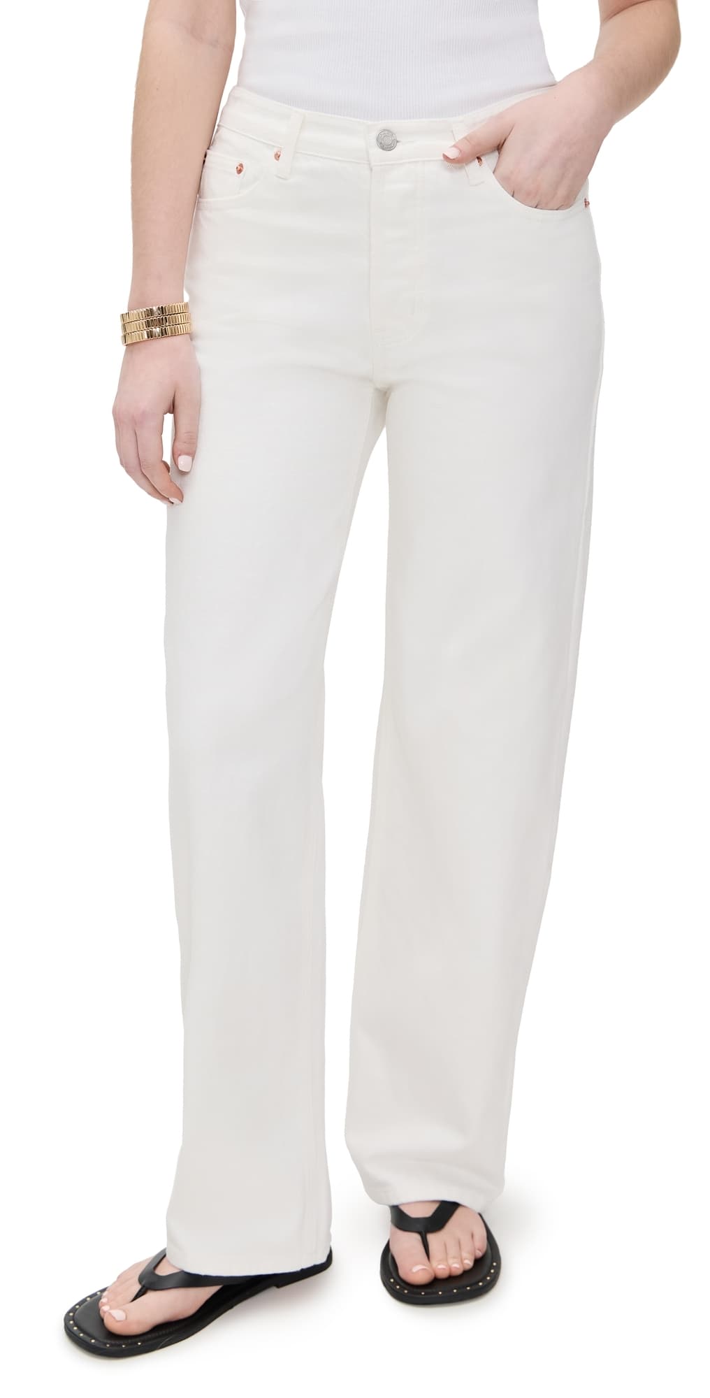 PARKE Classic Straight Jeans White