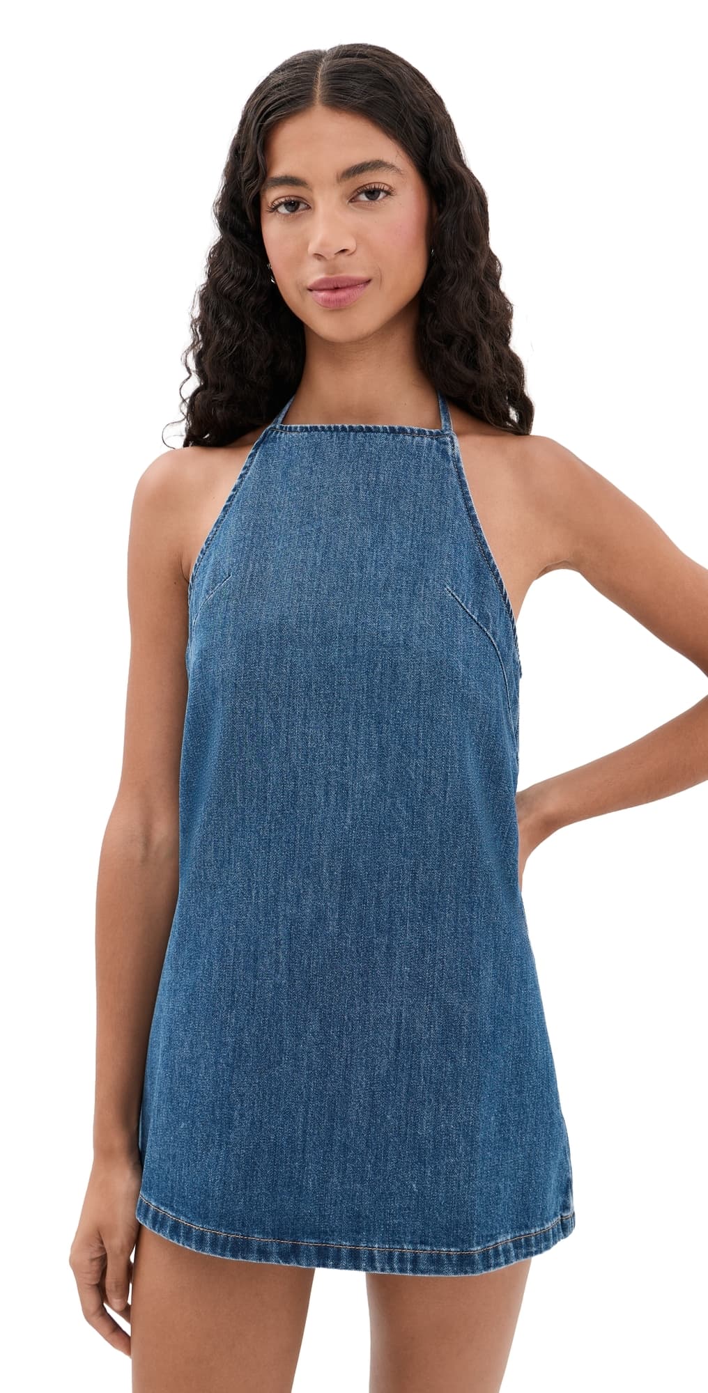 PARKE Halter Dress Med Wash