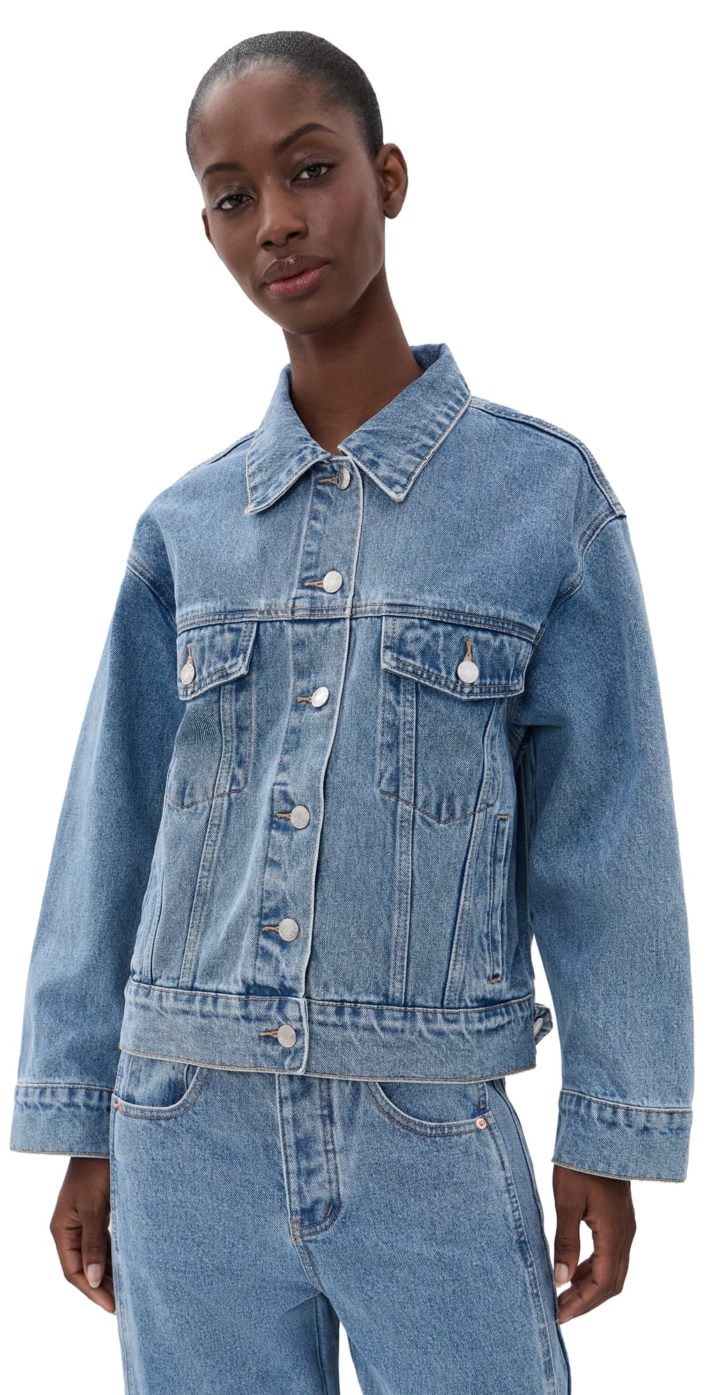 PARKE Oversized Denim Jacket Vintage Wash
