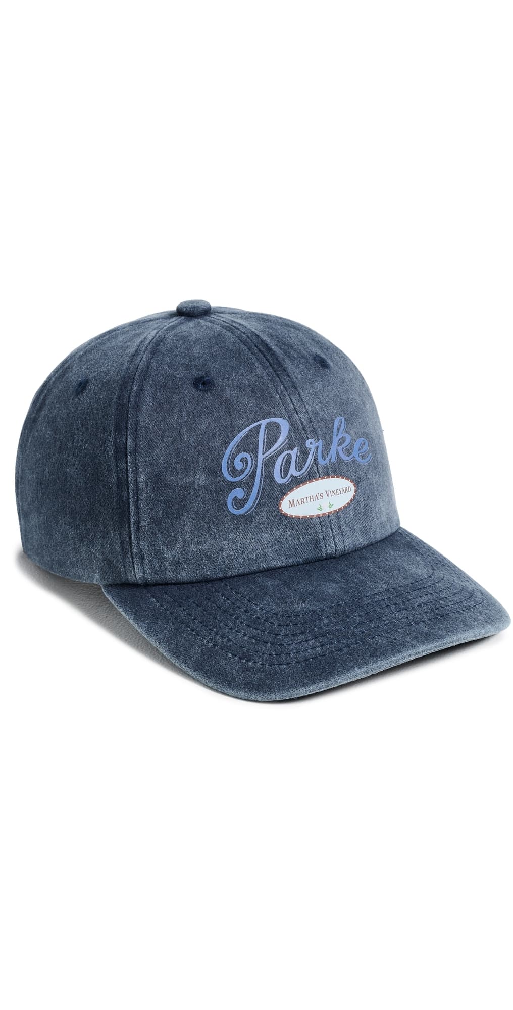 PARKE Martha's Vineyard Baseball Cap Washed Navy