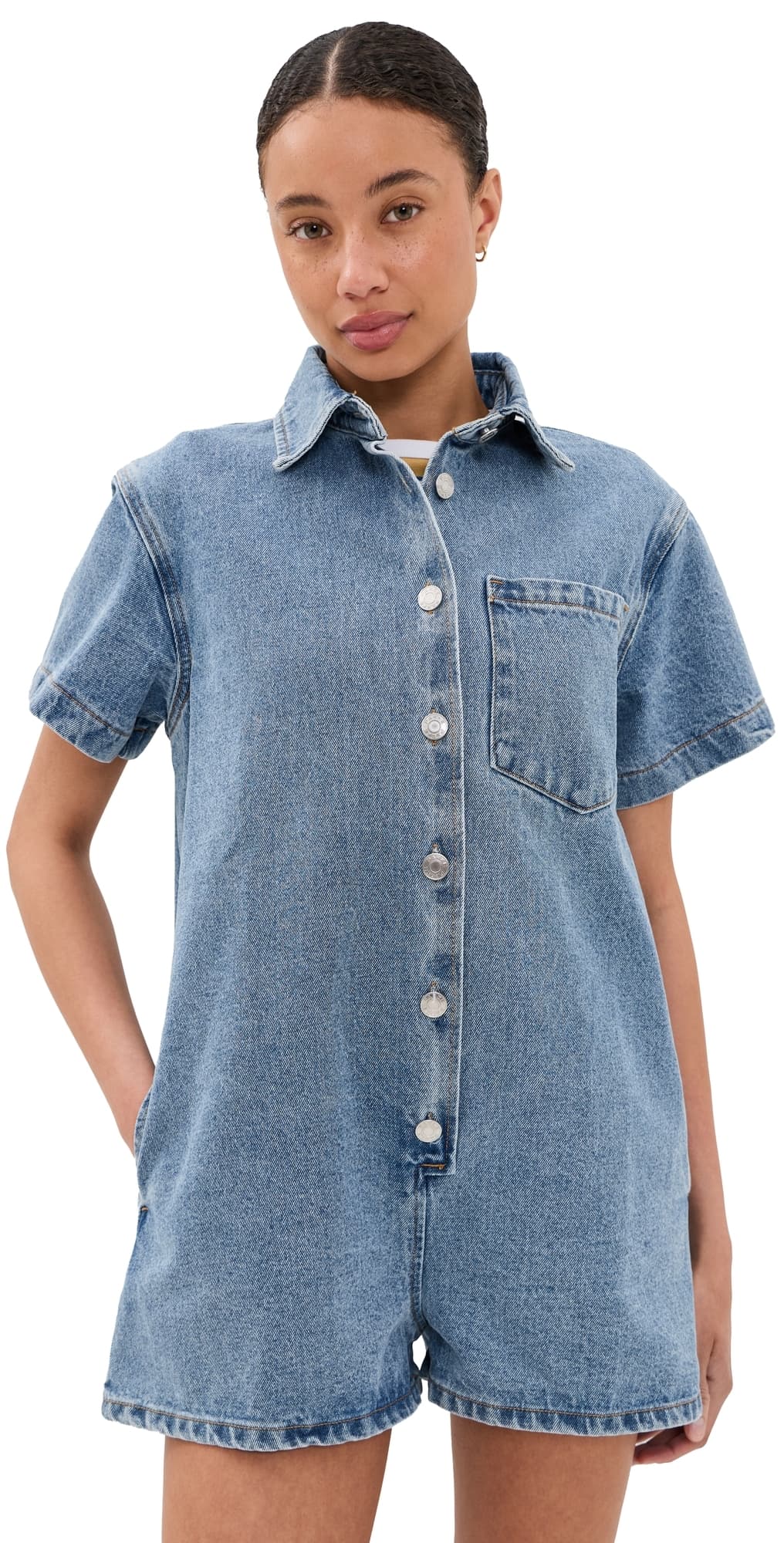 PARKE Short Sleeve Romper Vintage