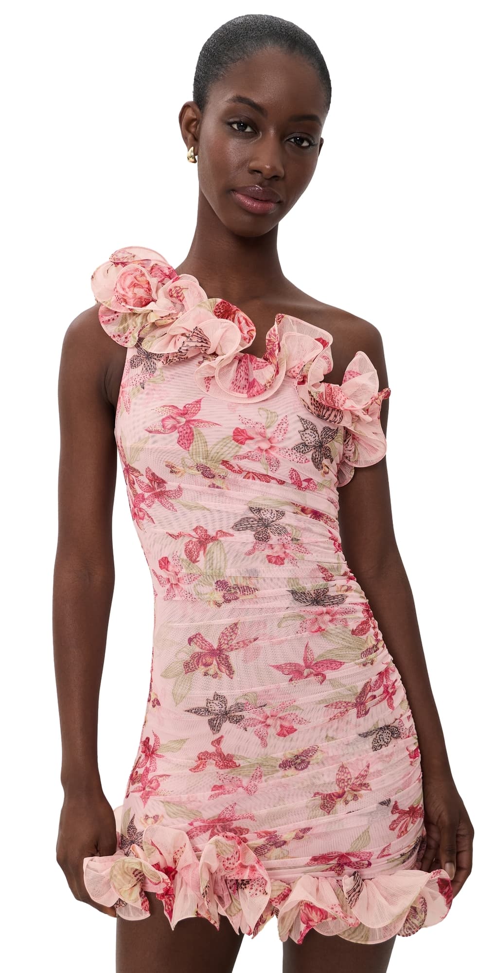 PatBO Orchid Bloom Mini Dress Rose