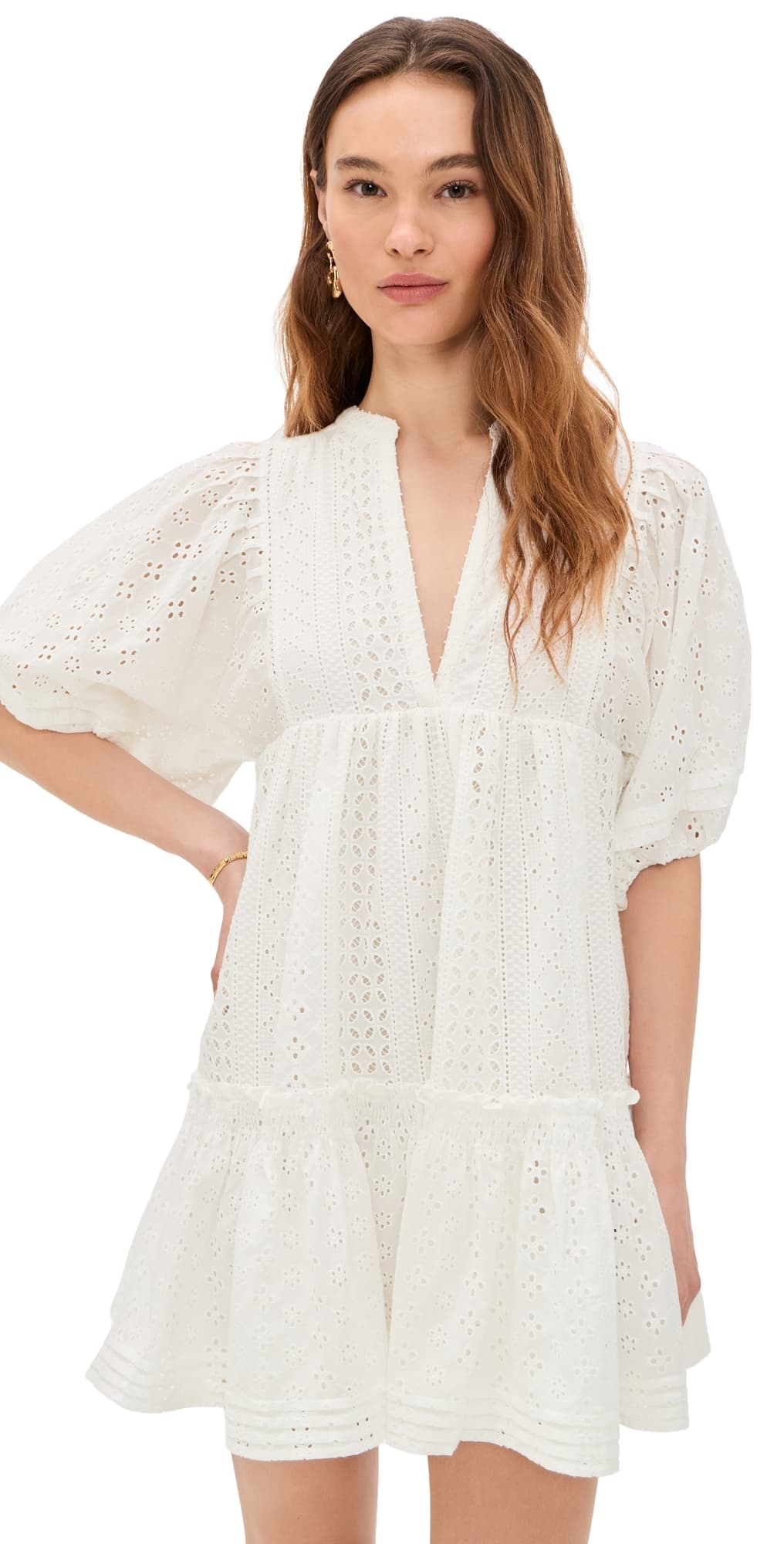 Poupette St Barth Aria Mini Dress White