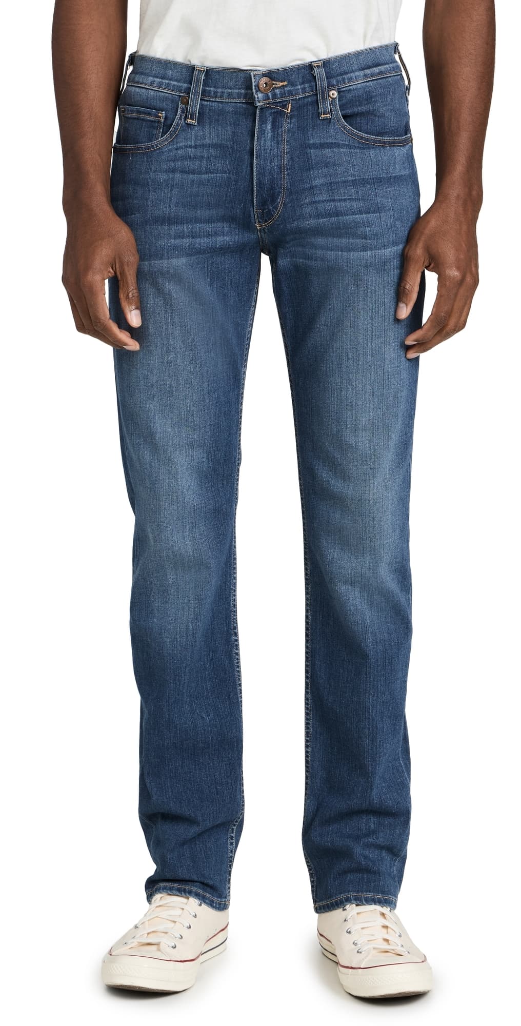 PAIGE Normandie Transcend Straight Jeans 34 Birch