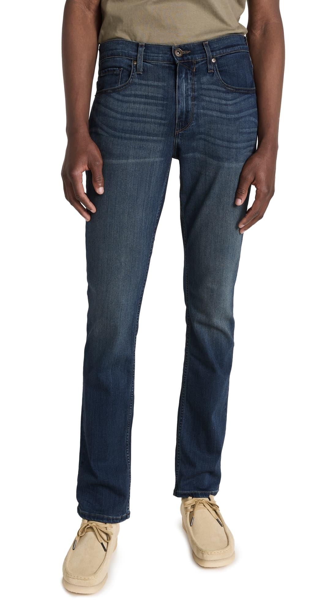 PAIGE Federal Transcend Slim Straight Jeans Blakely