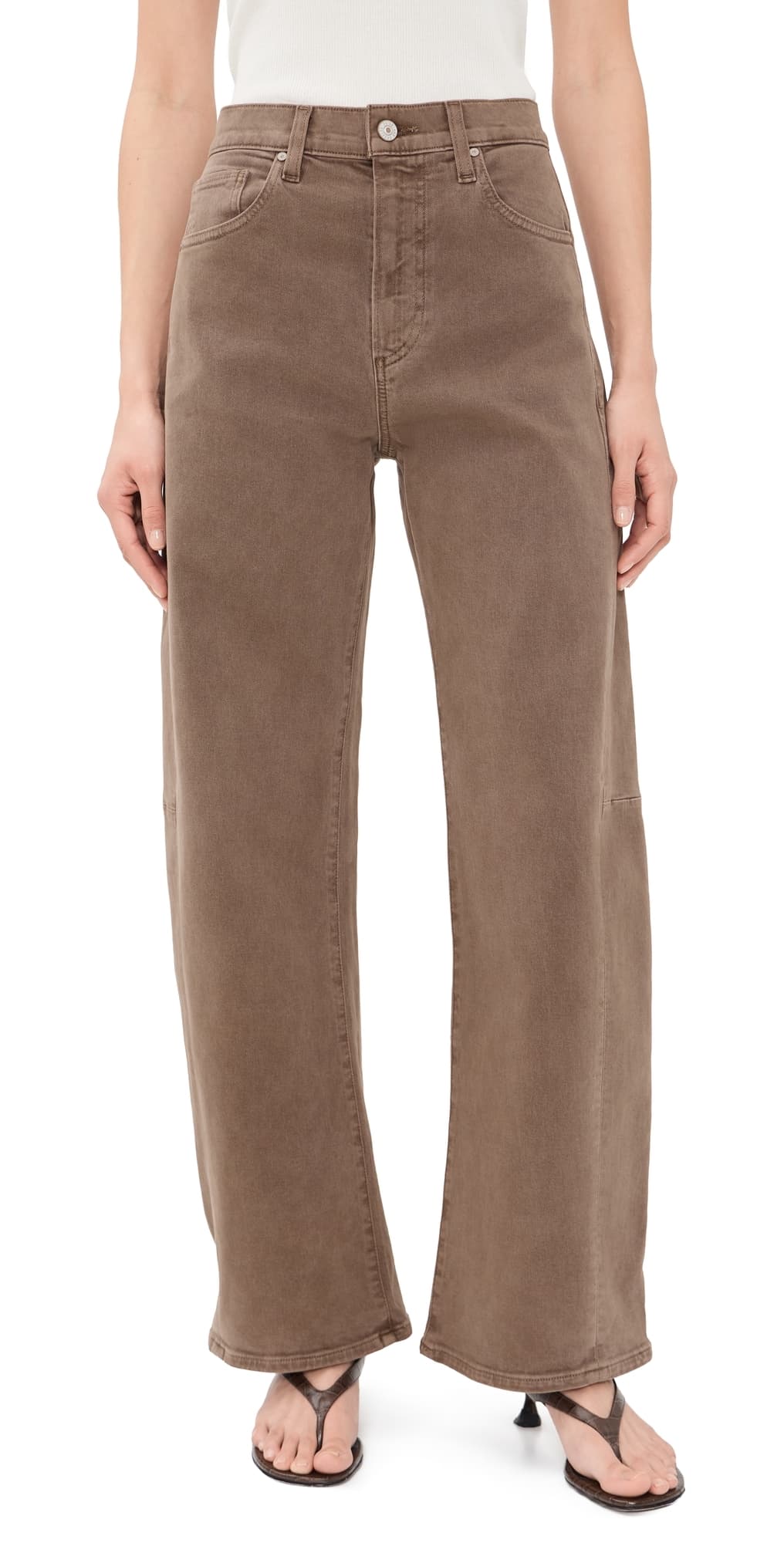 PAIGE Arellia Skimmer Panel Jeans Vintage Canewood