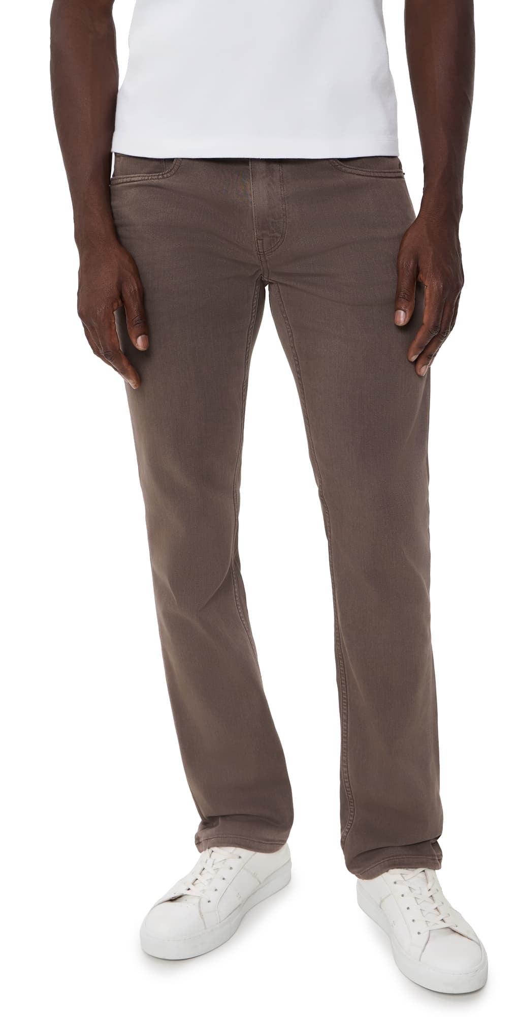 PAIGE Federal Transcend Slim Straight Jeans Vintage Brimstone