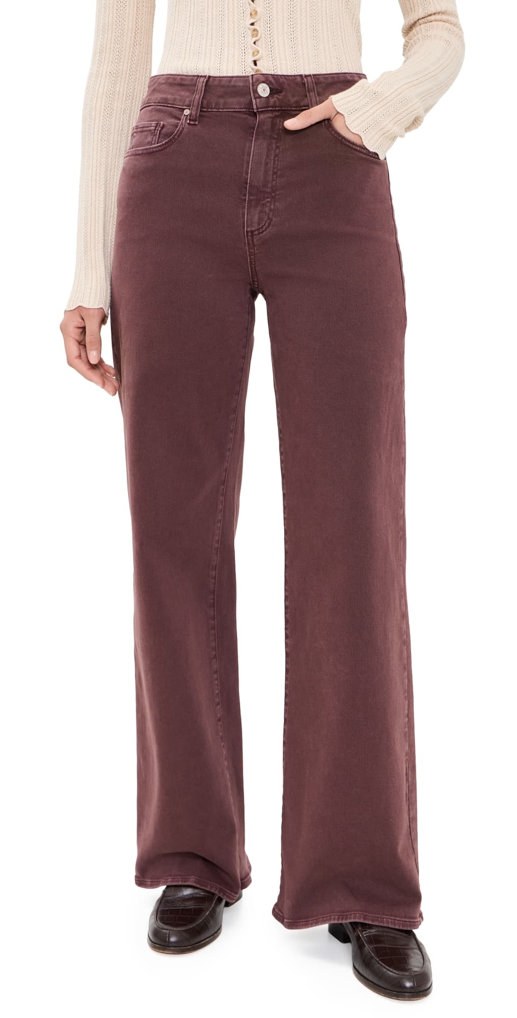 PAIGE Anessa Jeans 31 Vintage Wild Mulberry
