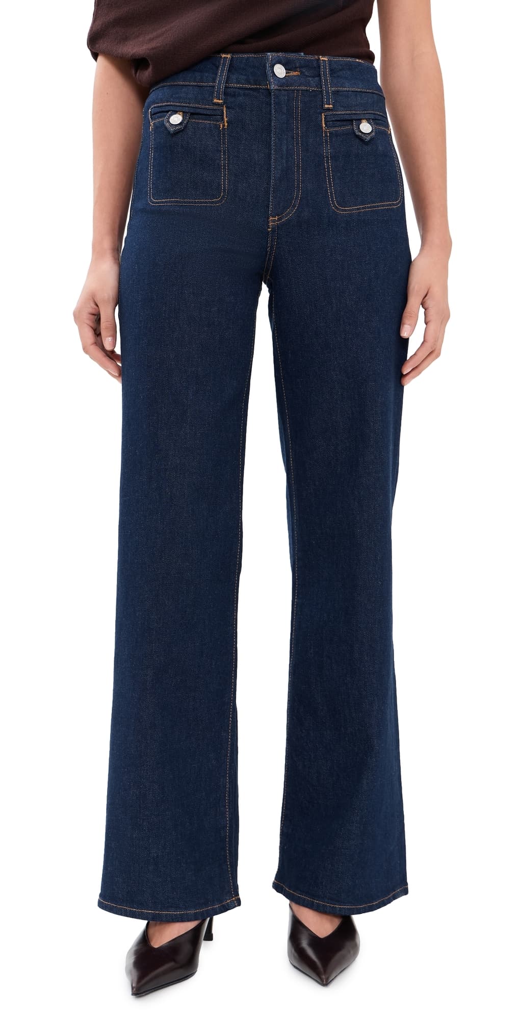 PAIGE Welt Stitch Through Pocket Anessa Jeans 31 Amora