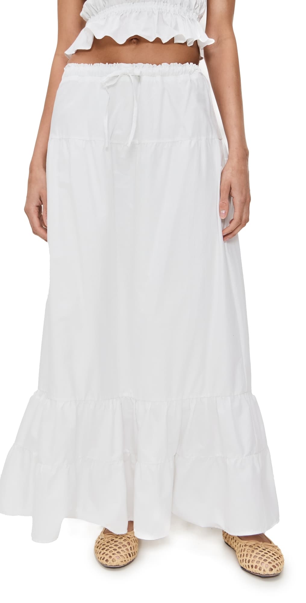 Peixoto Riley Maxi Skirt White