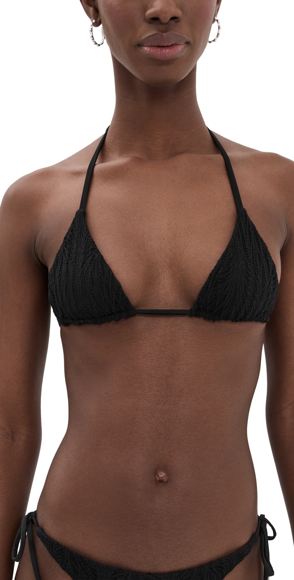 Peixoto Benji Bikini Top Midnight Weave