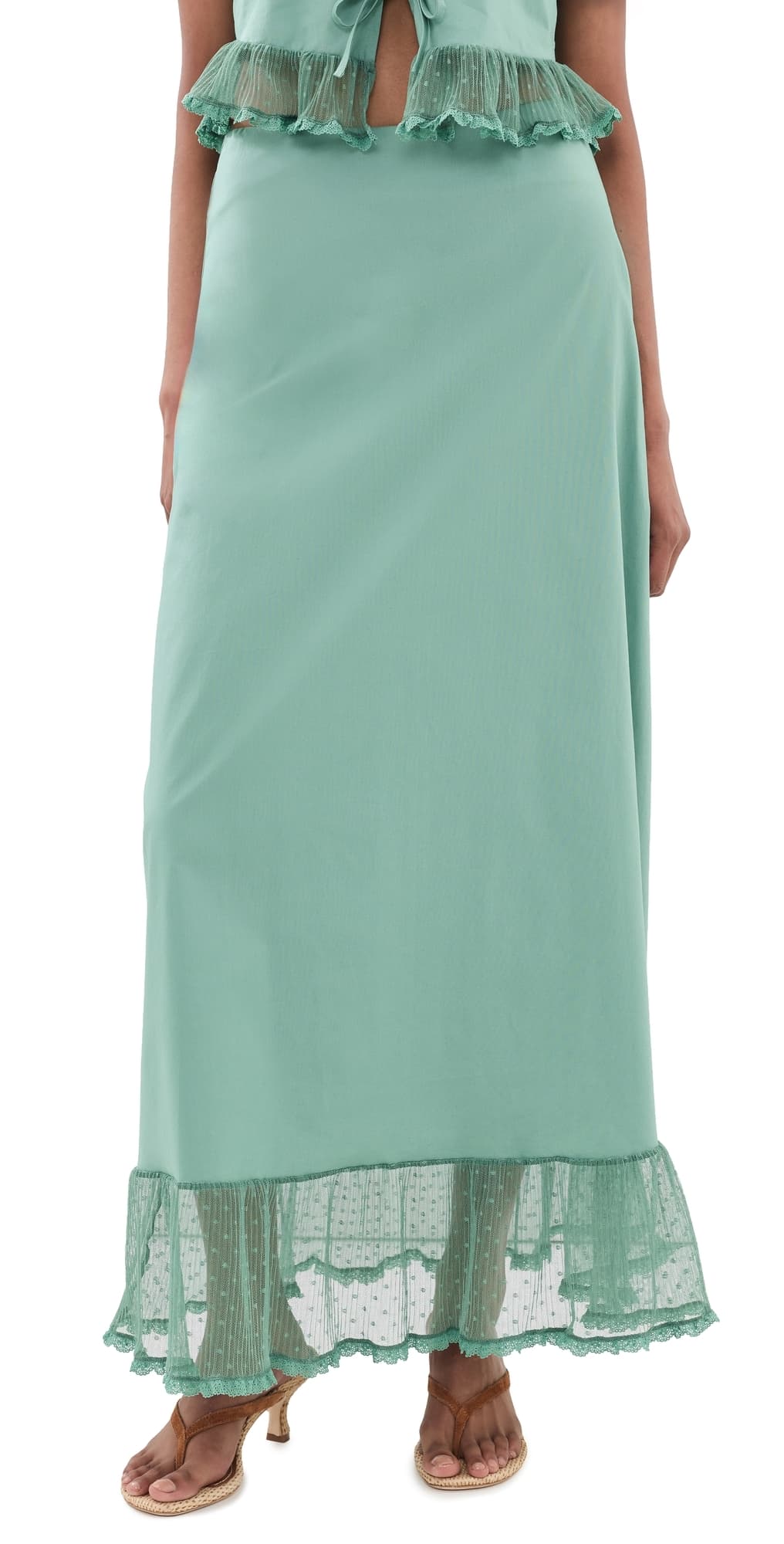 Peixoto Odette Maxi Skirt Eucalyptus