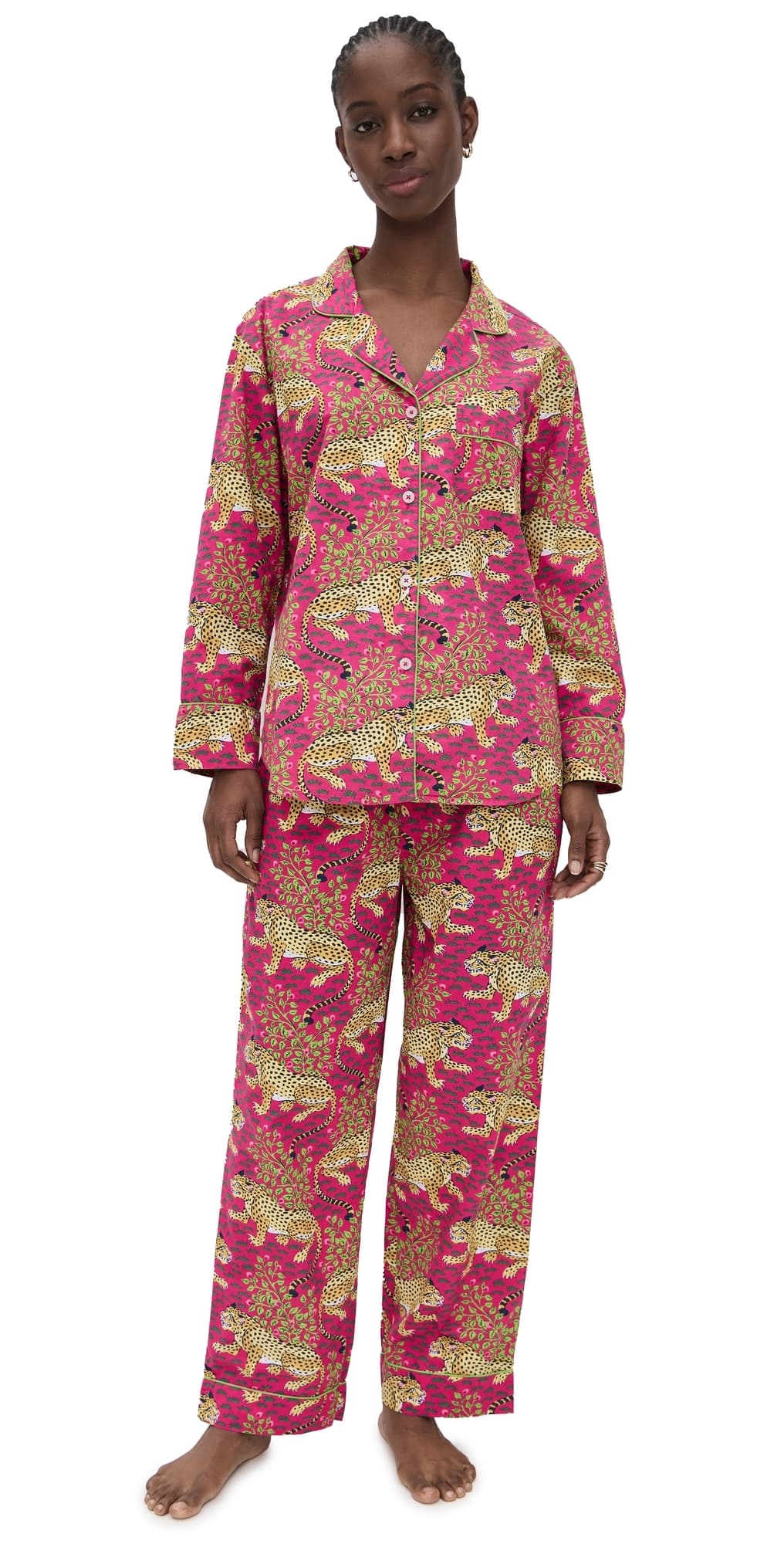 Printfresh Long Pajama Set Bagheera/Hot Pink
