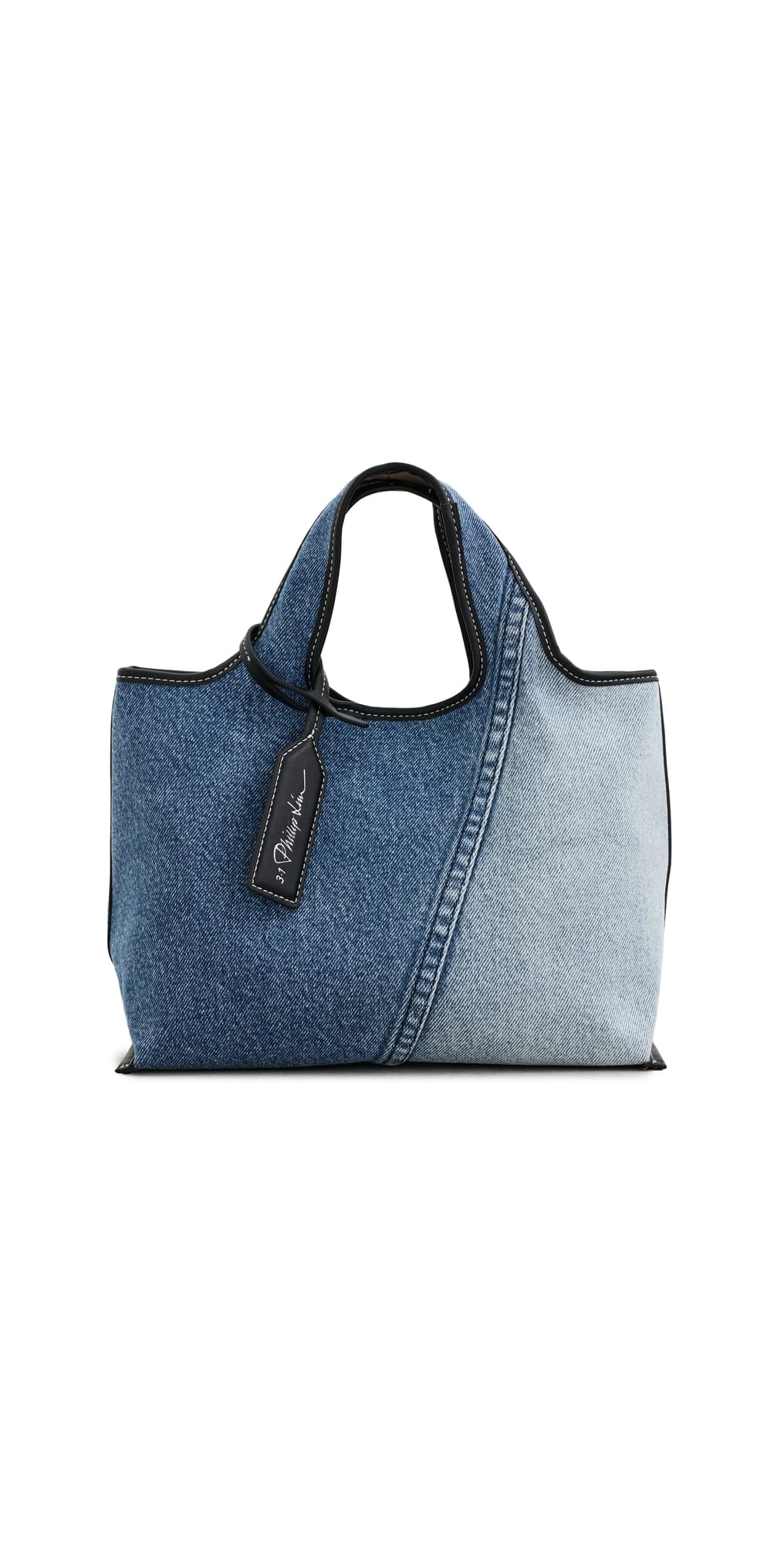 3.1 Phillip Lim Denim Mini Market Tote Indigo