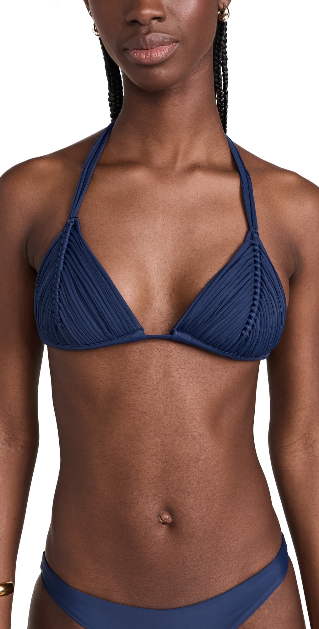 PQ Swim Isla Triangle Bikini Top Navy