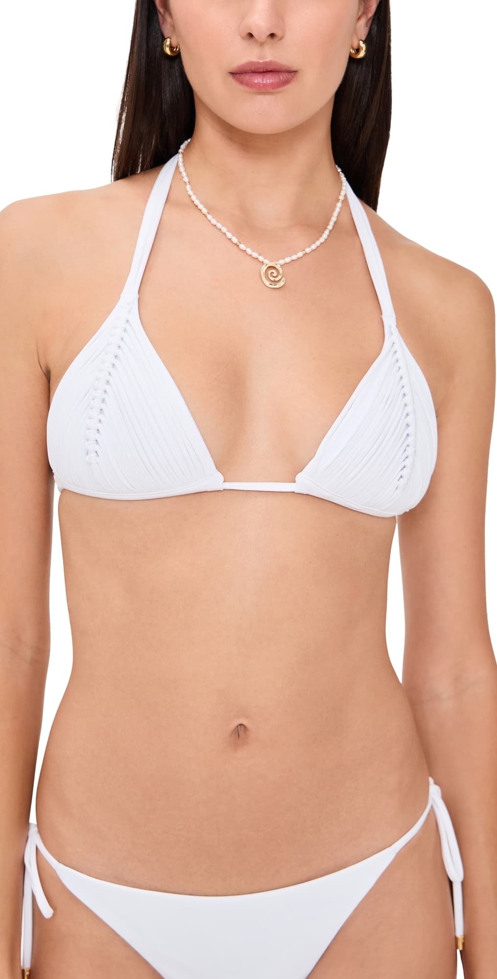 PQ Swim Isla Triangle Bikini Top Waterlily