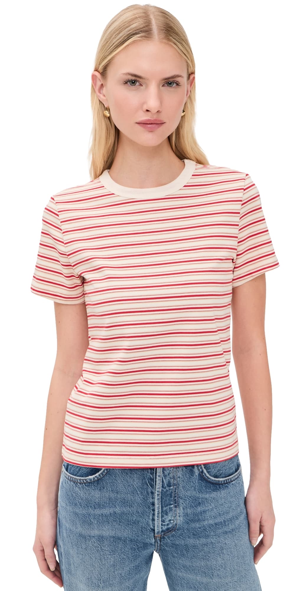 Pistola Alba Tee White Red Stripe