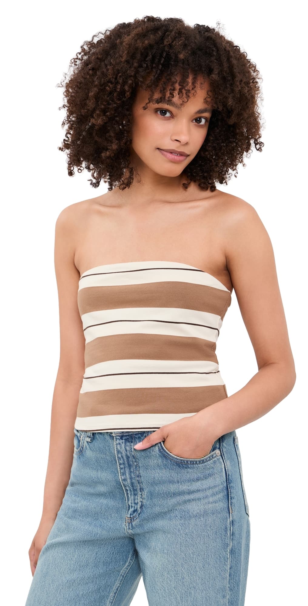 Pistola Beverly Top Desert Egret Stripe