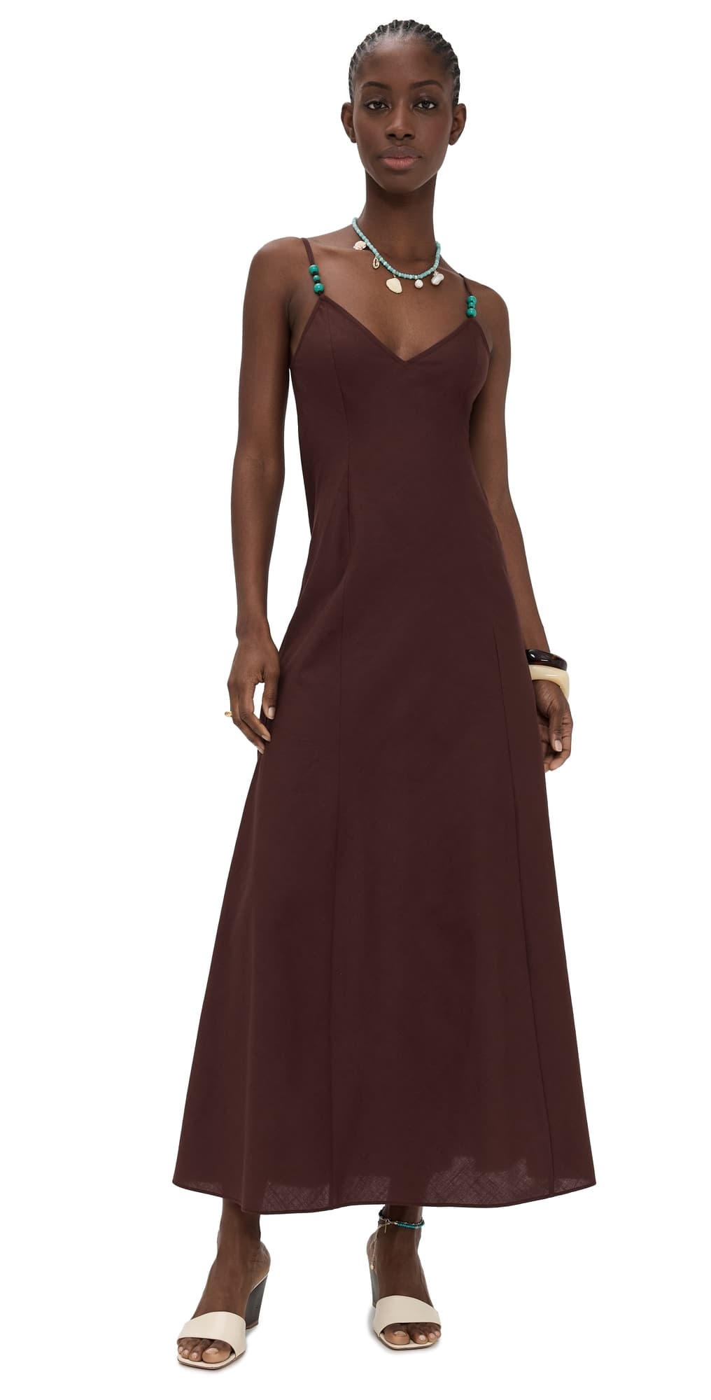 Playa Lucila Maxi Dress Brown