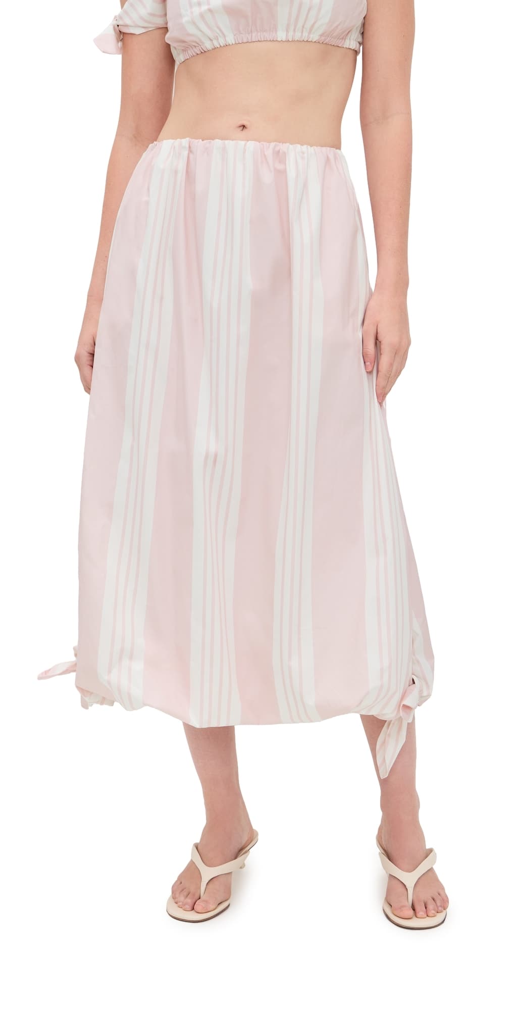 POSSE Rosie Bubble Skirt Pink Stripe