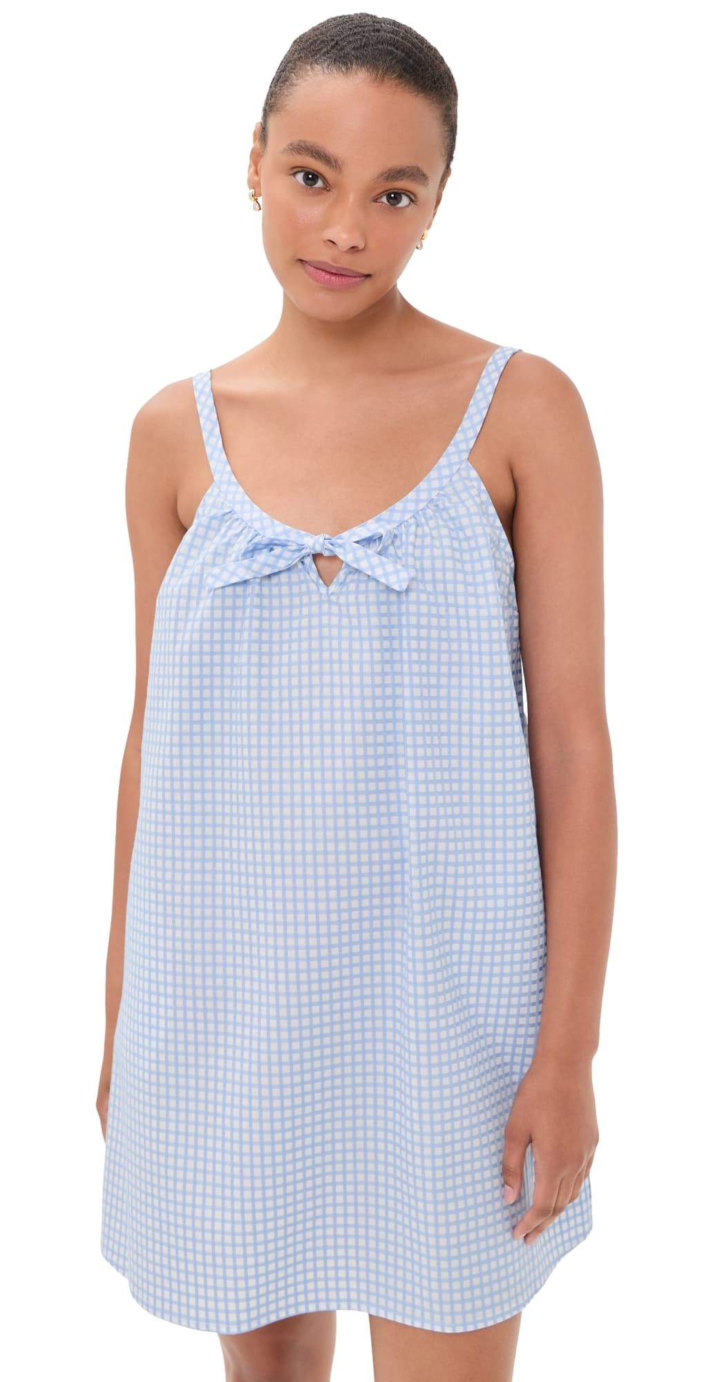 POSSE Lila Mini Dress Blue Gingham