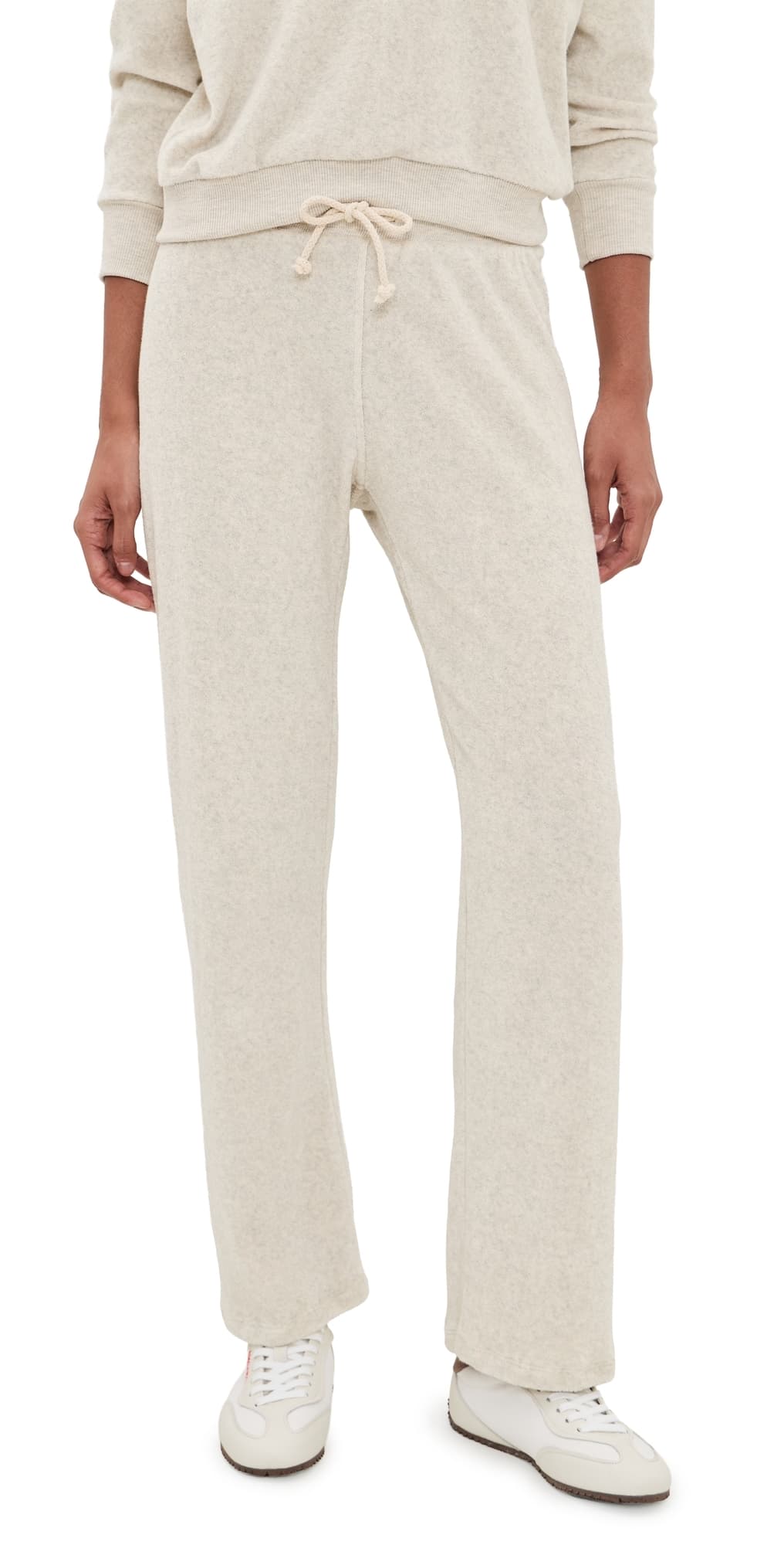 perfectwhitetee Eliana Terry Sweatpants Oatmeal (Scour)