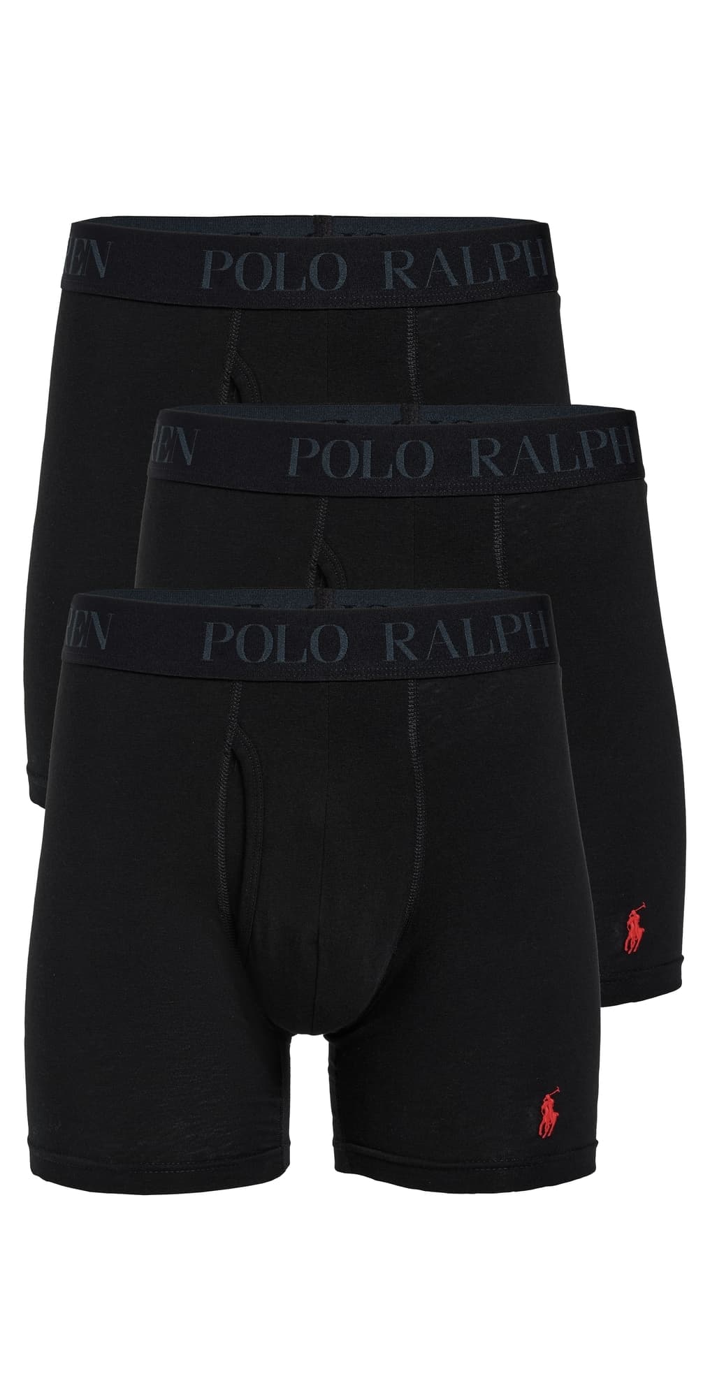 Polo Ralph Lauren Underwear 4D Flex Cotton Modal Boxer Briefs 3 Pack Polo Black