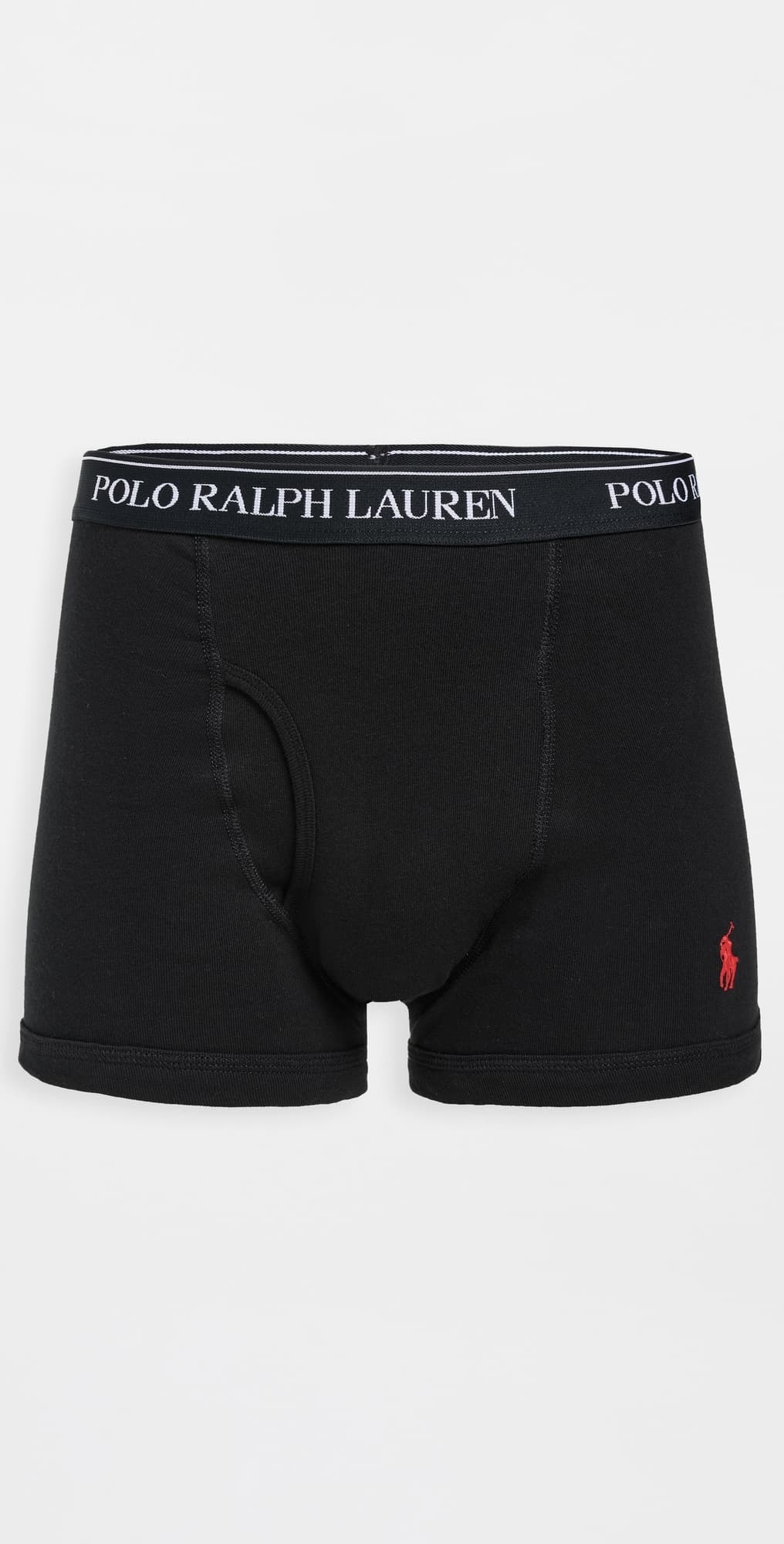 Polo Ralph Lauren Underwear Classic Fit Cotton Trunks 3 Pack Polo Black
