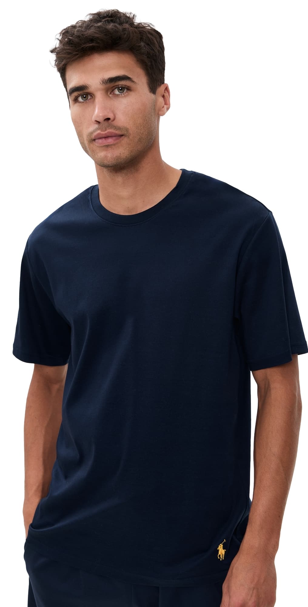 Polo Ralph Lauren Underwear Mercerized Cotton Sleep Shirt Cruise Navy