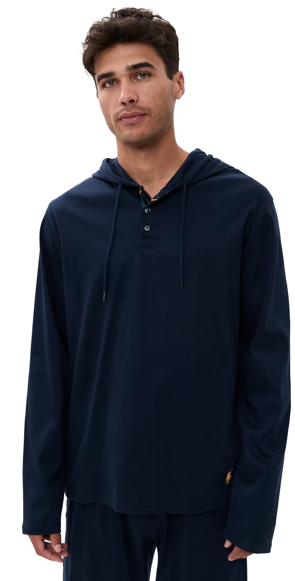 Polo Ralph Lauren Underwear Mercerized Cotton Hoodie Cruise Navy