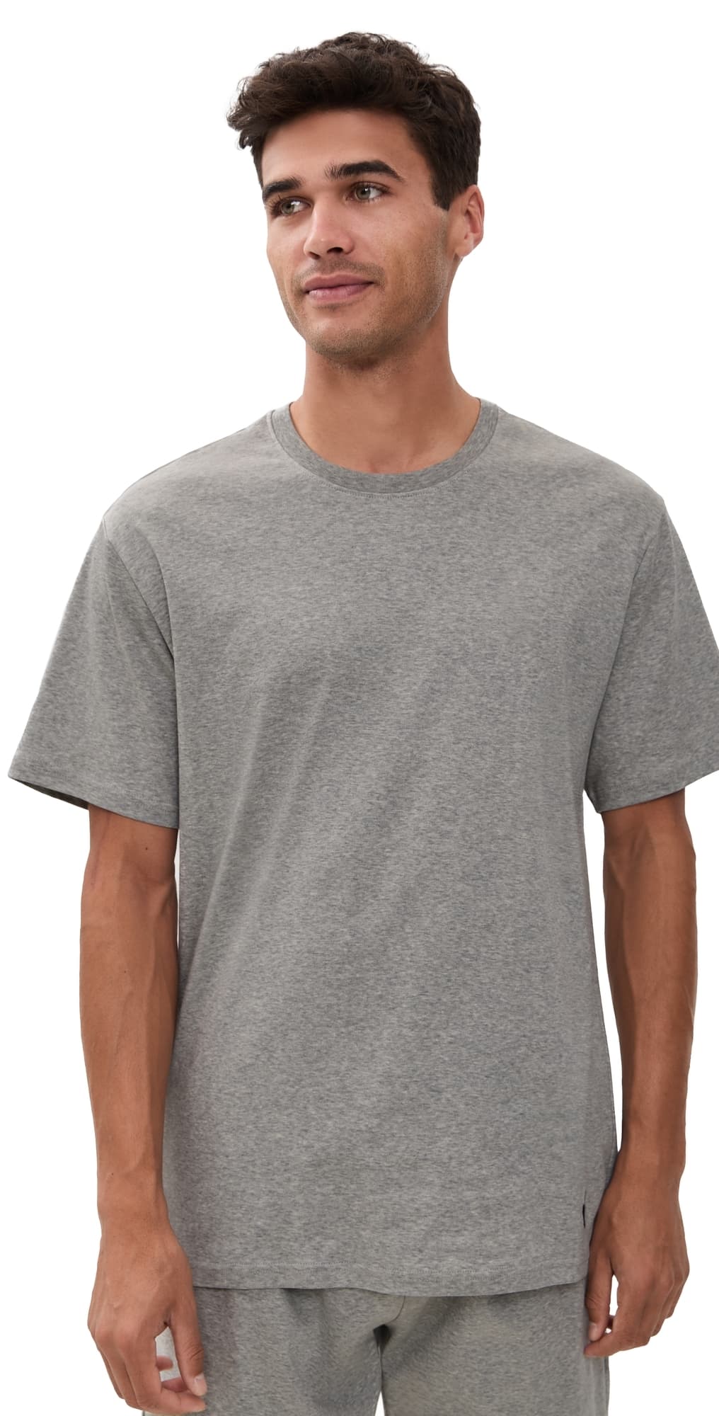 Polo Ralph Lauren Underwear Mercerized Cotton Sleep Shirt Andover Heather