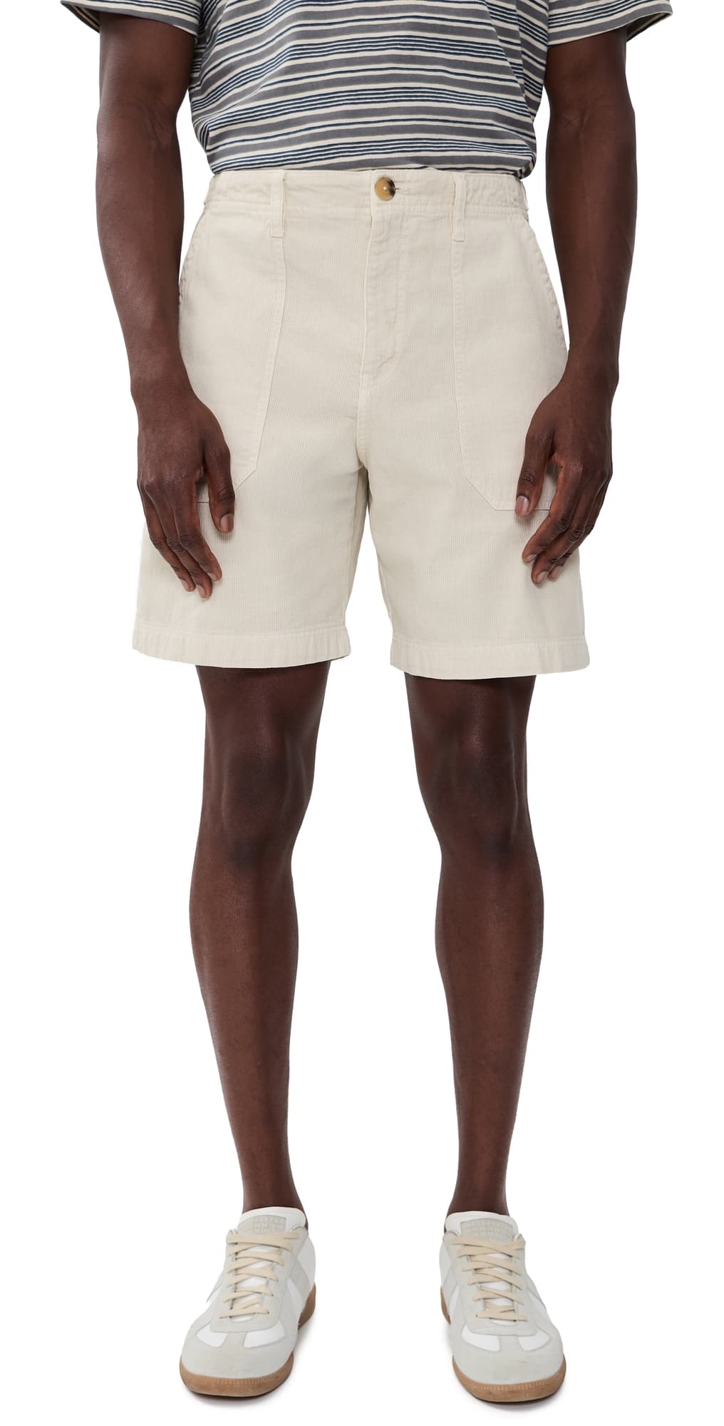 PS Paul Smith Relaxed Corduroy Fit Shorts Natural