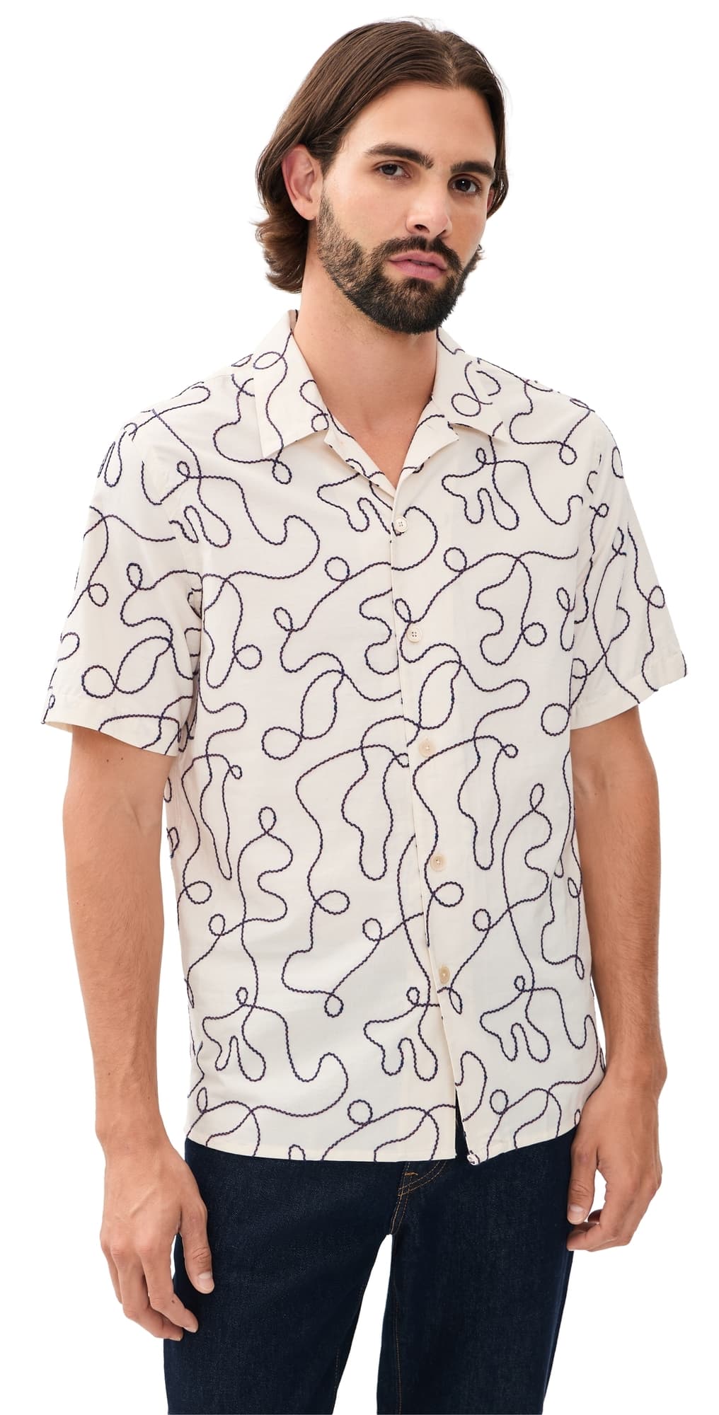PS Paul Smith Short Sleeve Casual Fit Shirt Natural