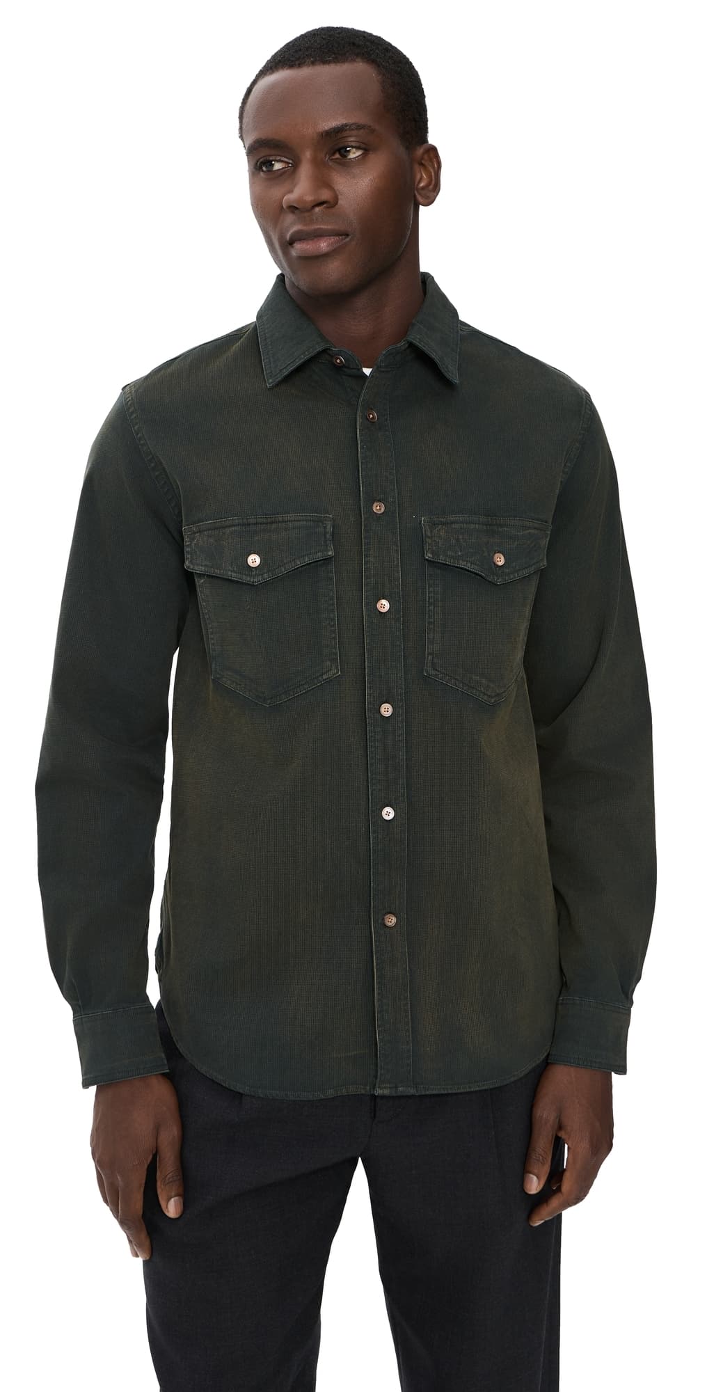 PS Paul Smith Mens Casual Fit Shirt Green