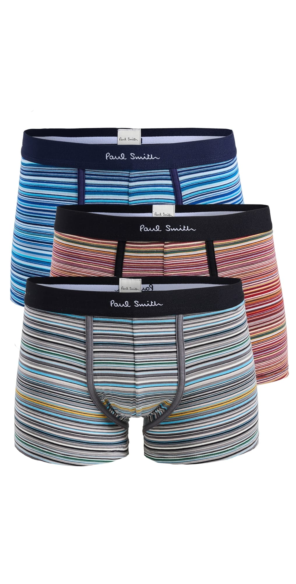 Paul Smith 3 Pack Multi Stripe Trunks Multicolor