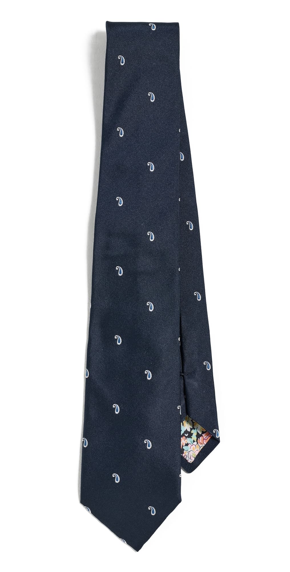 Paul Smith Paisley Tie Very Dark Navy