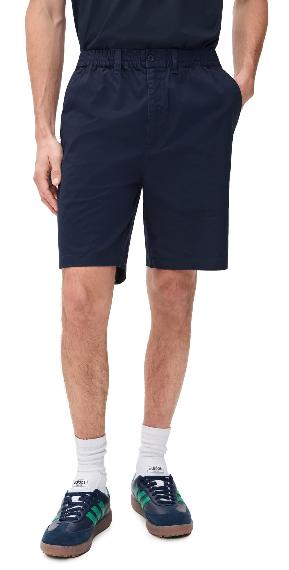 Quiet Golf Club Twill Shorts 8 Navy