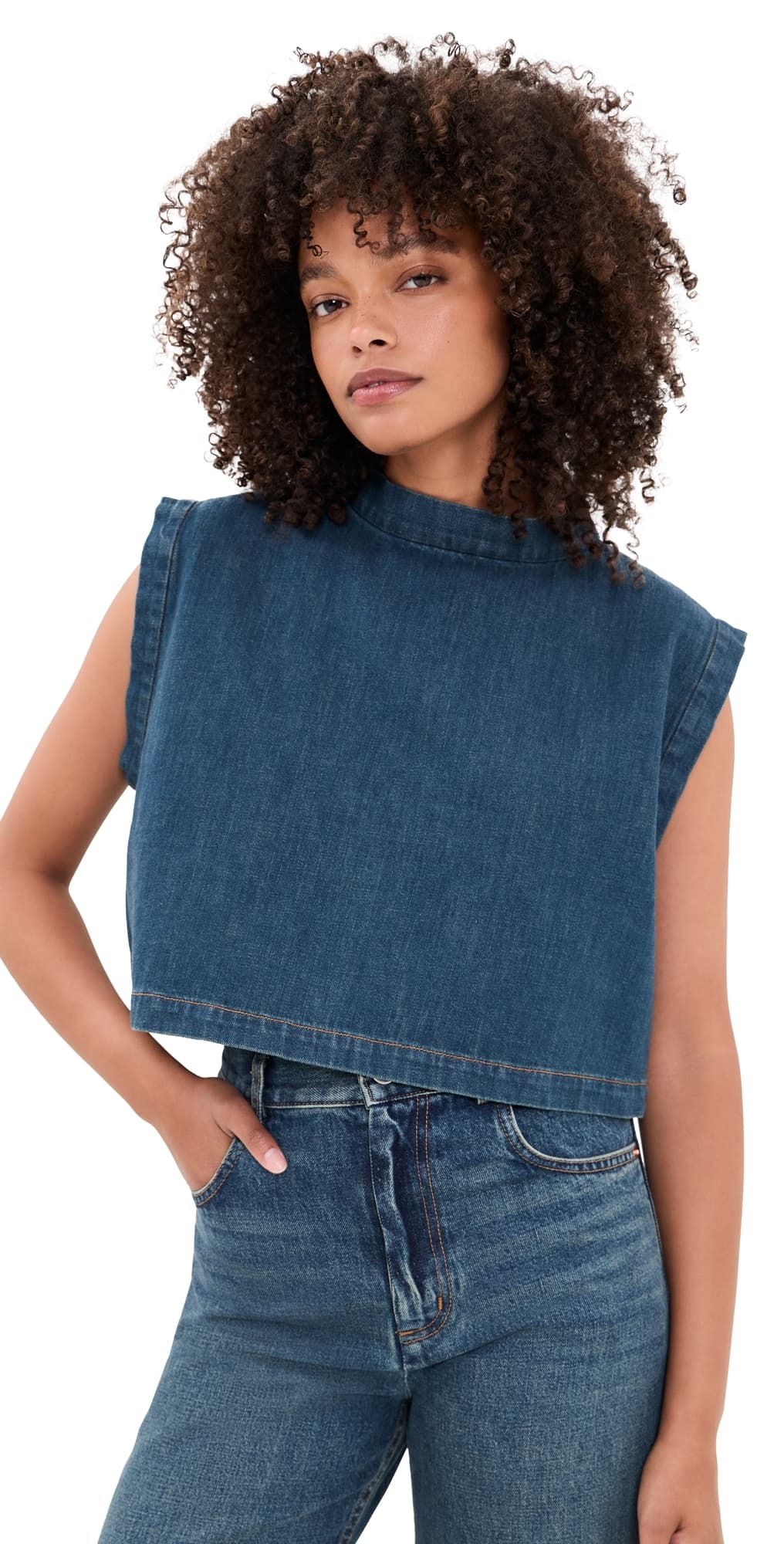 Rachel Comey Bacchus Top Muddy Indigo