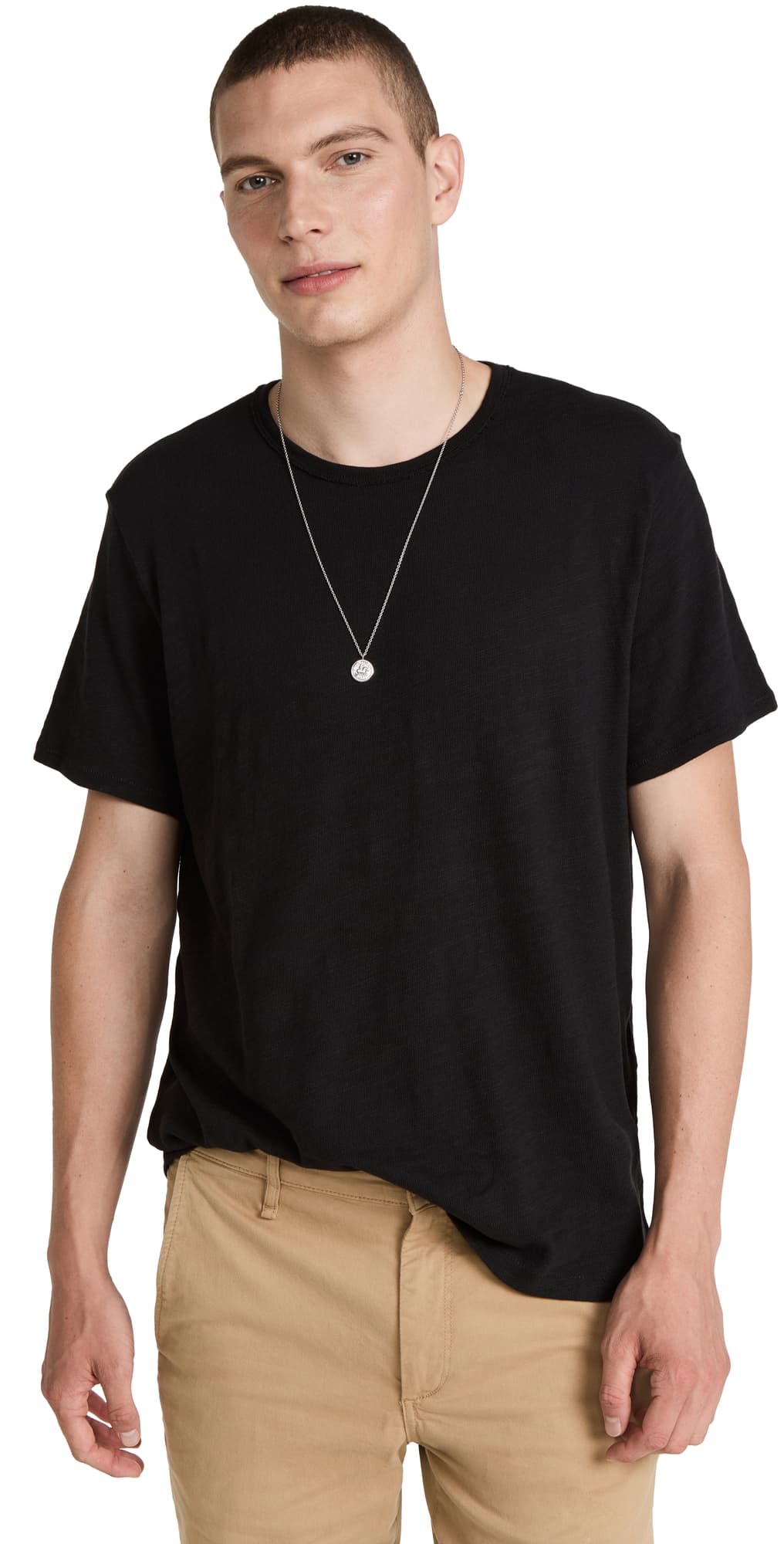 rag & bone Classic Flame Tee Jet Black