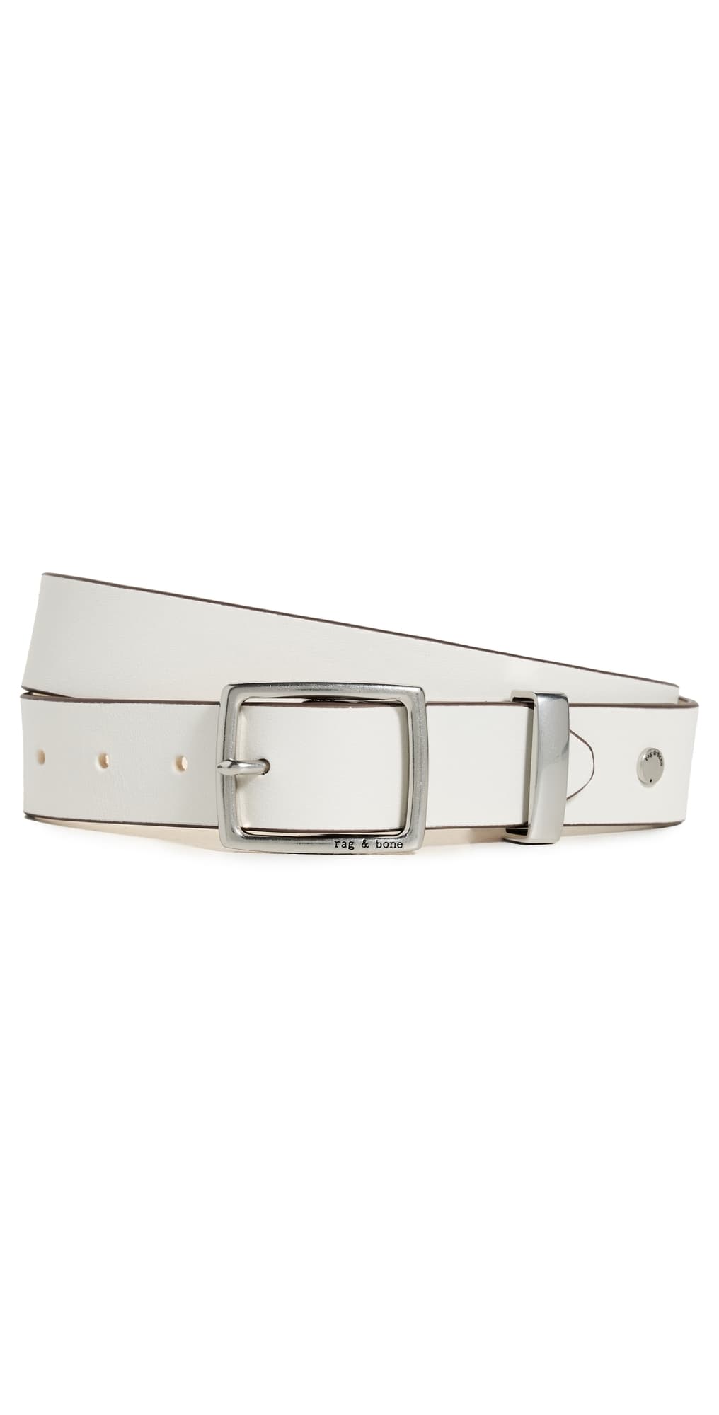 rag & bone X Boyfriend Belt Antqwht