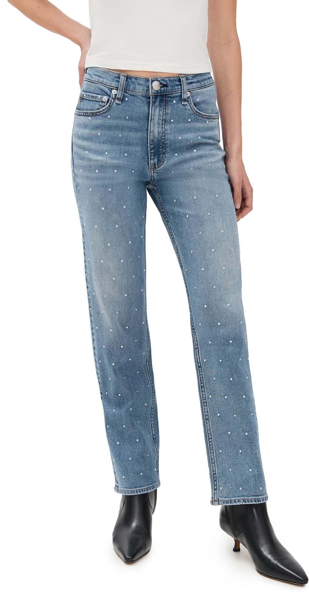 rag & bone Harlow Ankle Straight Jeans Orianjewel