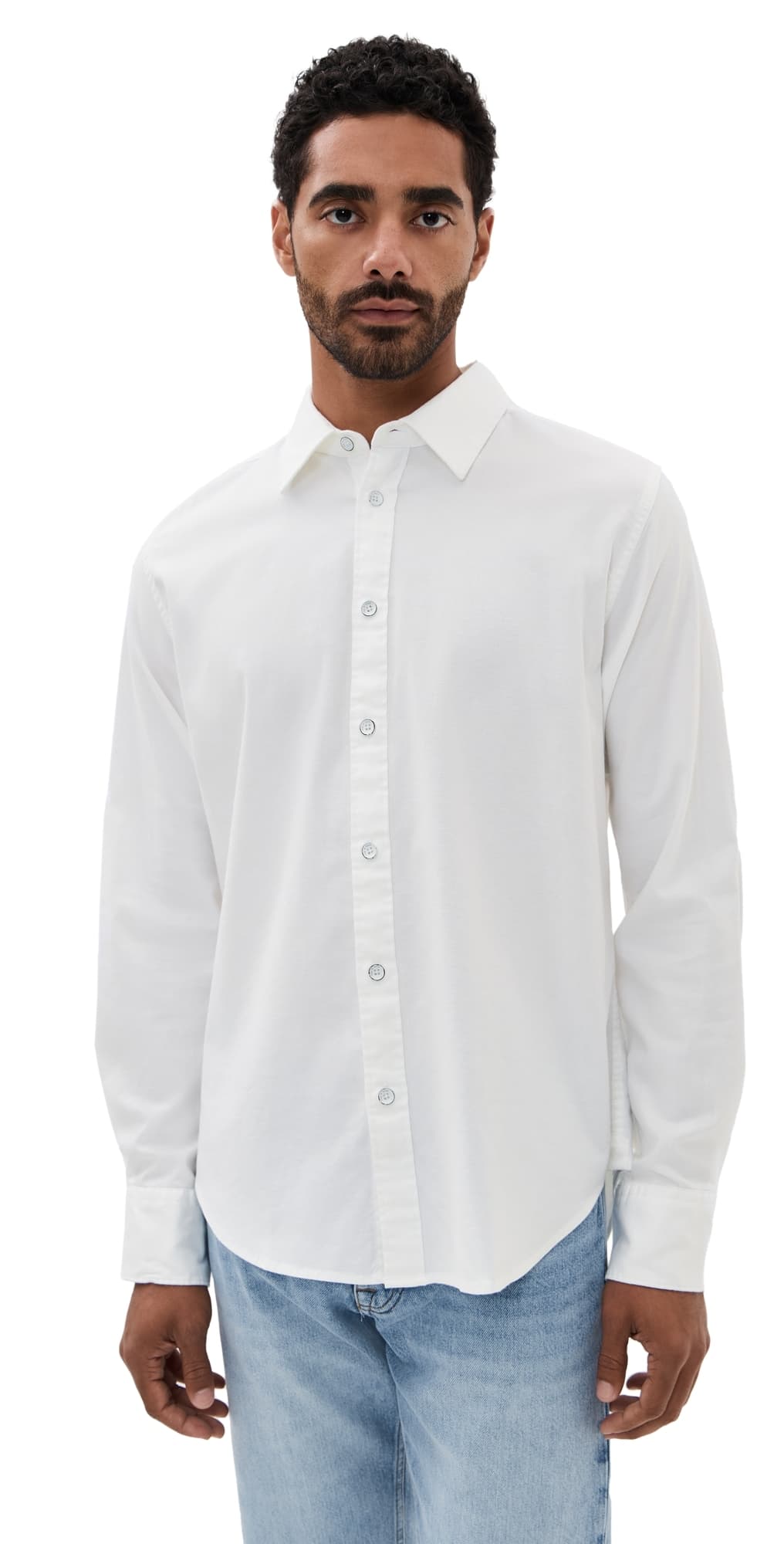 rag & bone Tomlin Stretch Dobby Shirt White