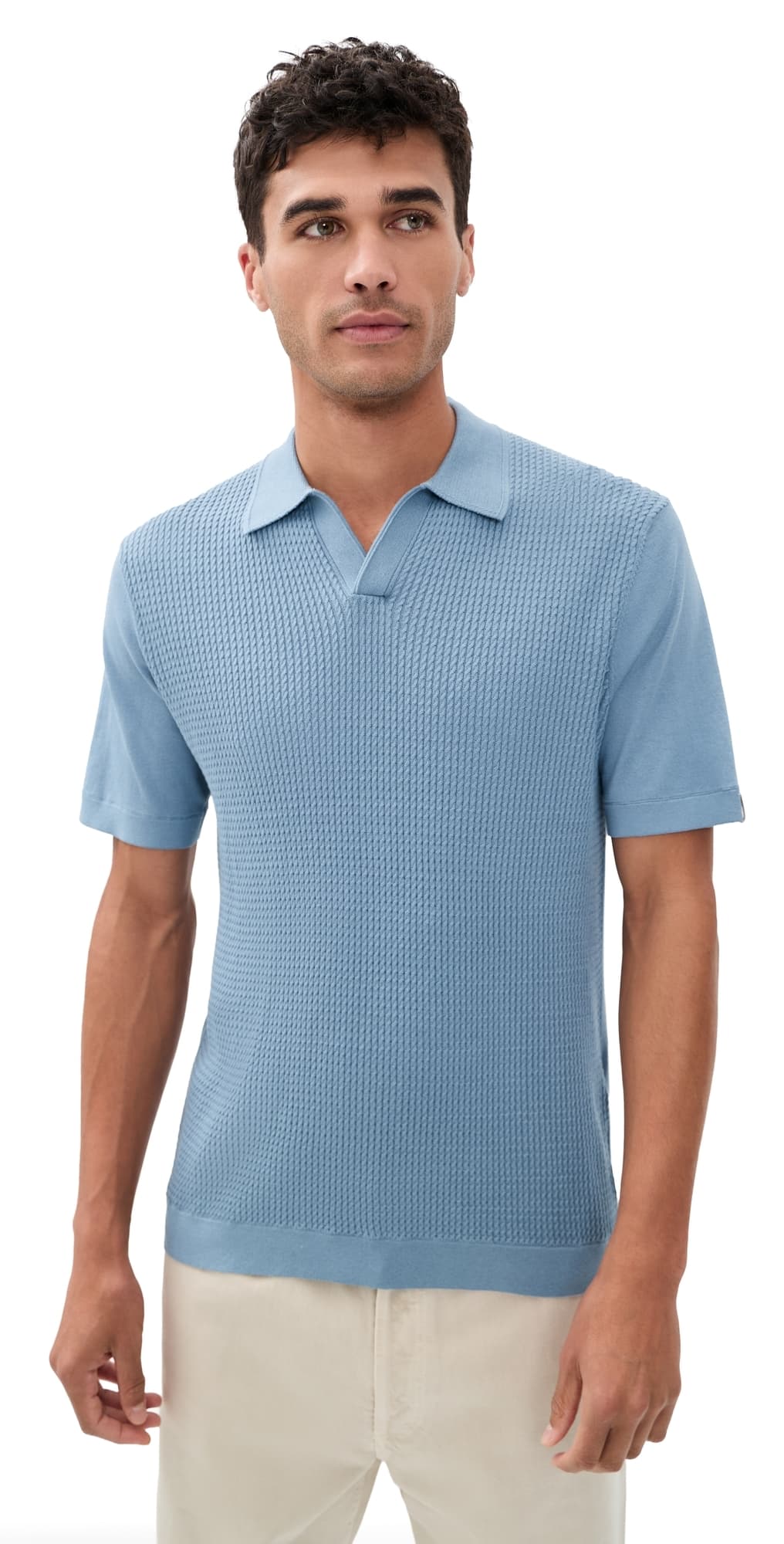 rag & bone Saxon Silk Blend Johnny Polo Fogbl