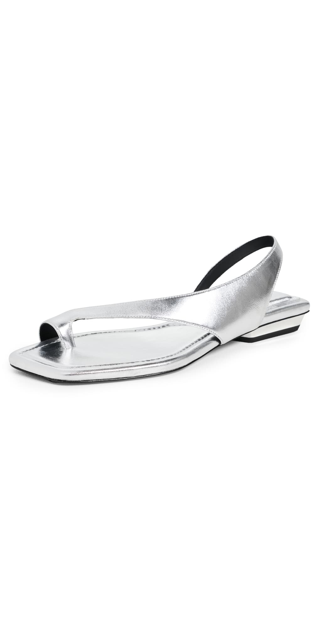 rag & bone Liv Flat Sandals silvr