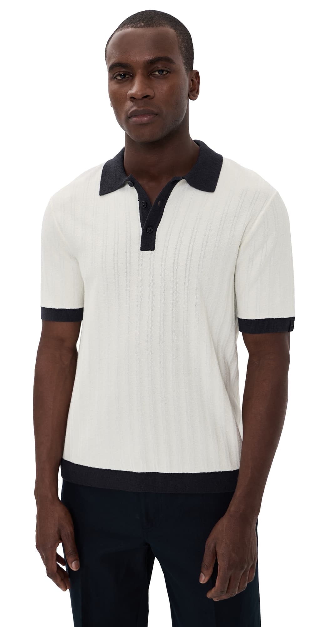 rag & bone Zuma Stripe Dalton Shirt Chalk