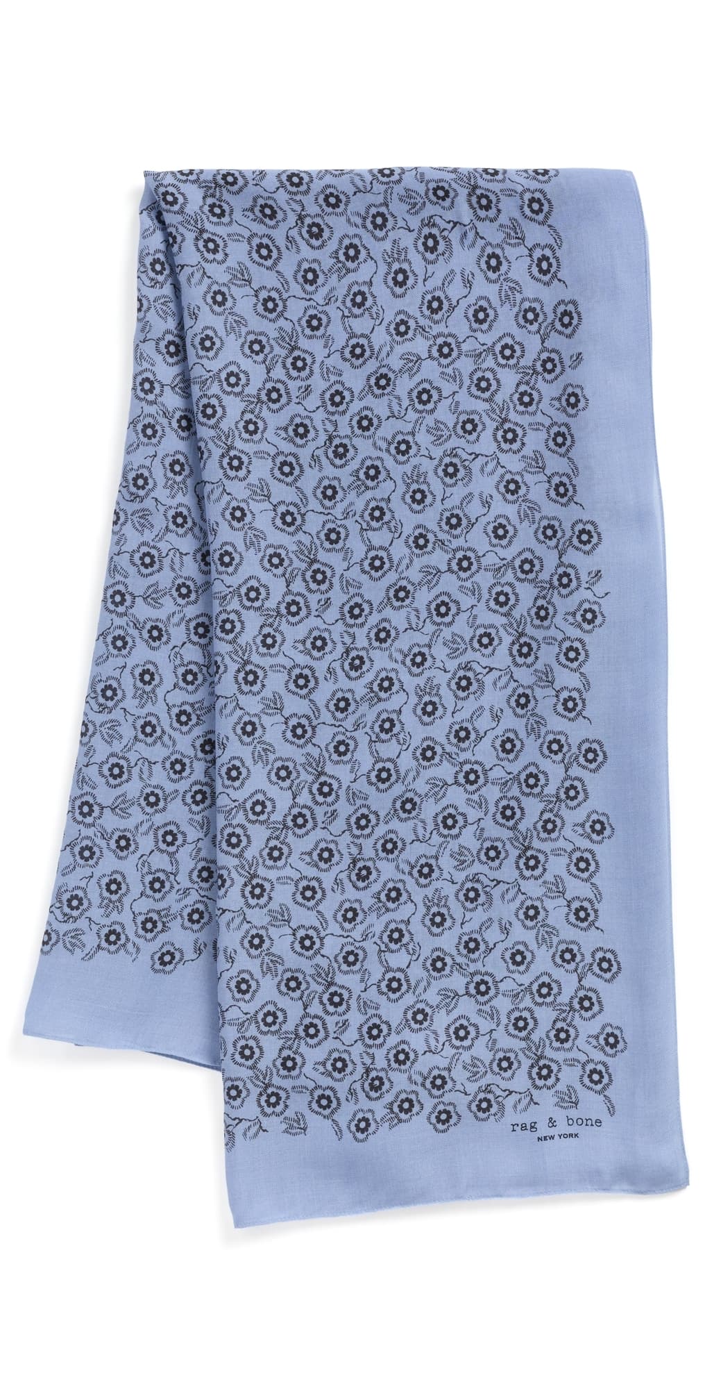 rag & bone Mel Floral Scarf Blue Floral