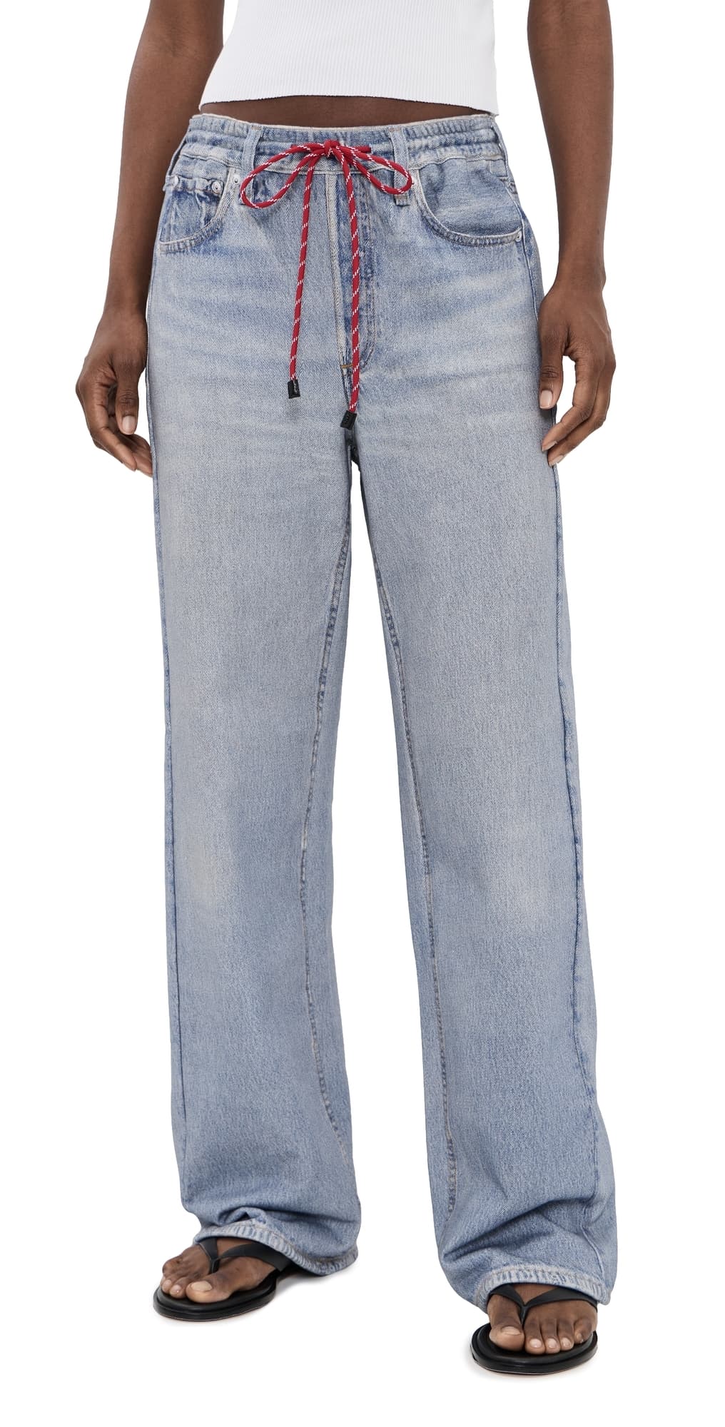 rag & bone Rb Miramar Terry Drawcord Wide Pants Brighton